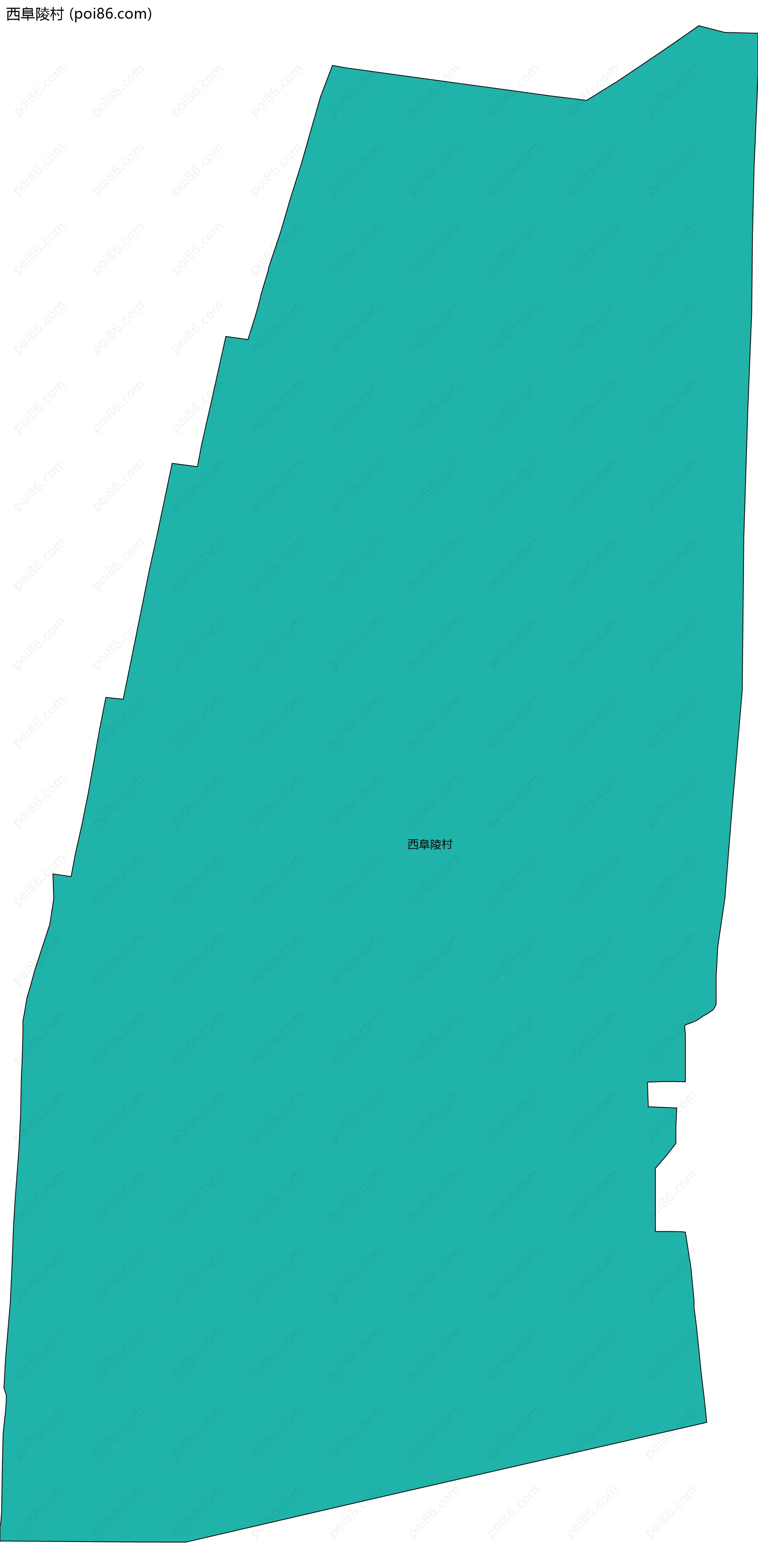 西阜陵村边界地图