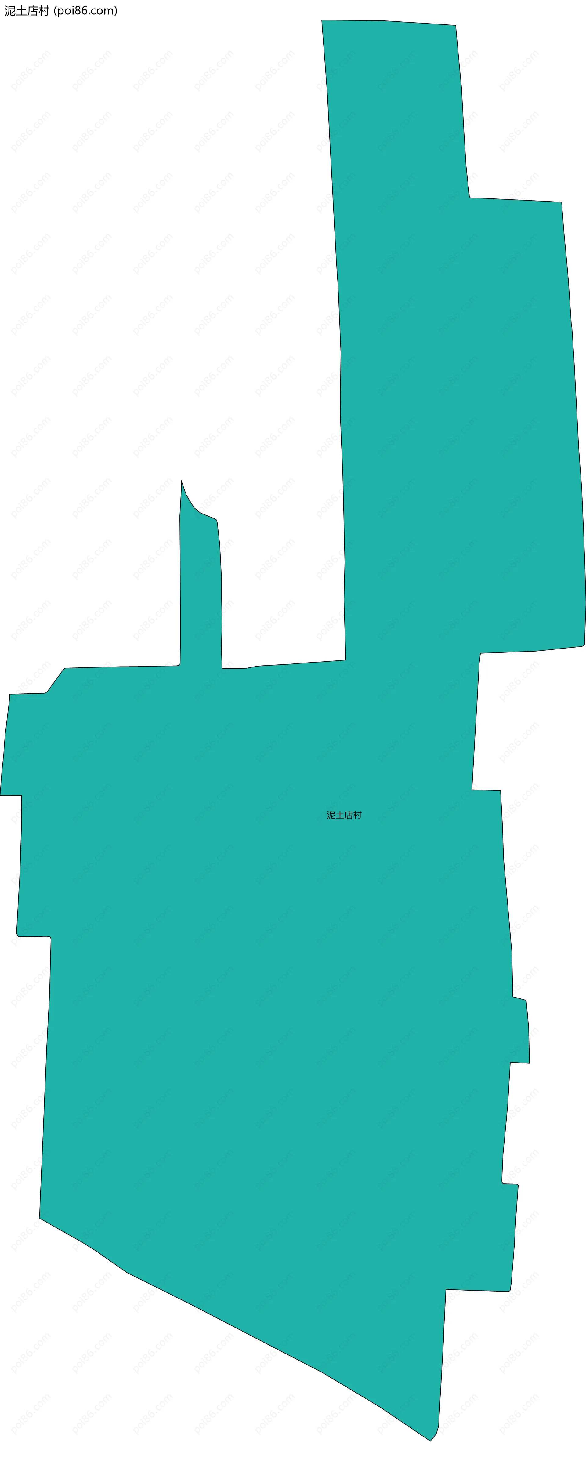 泥土店村边界地图