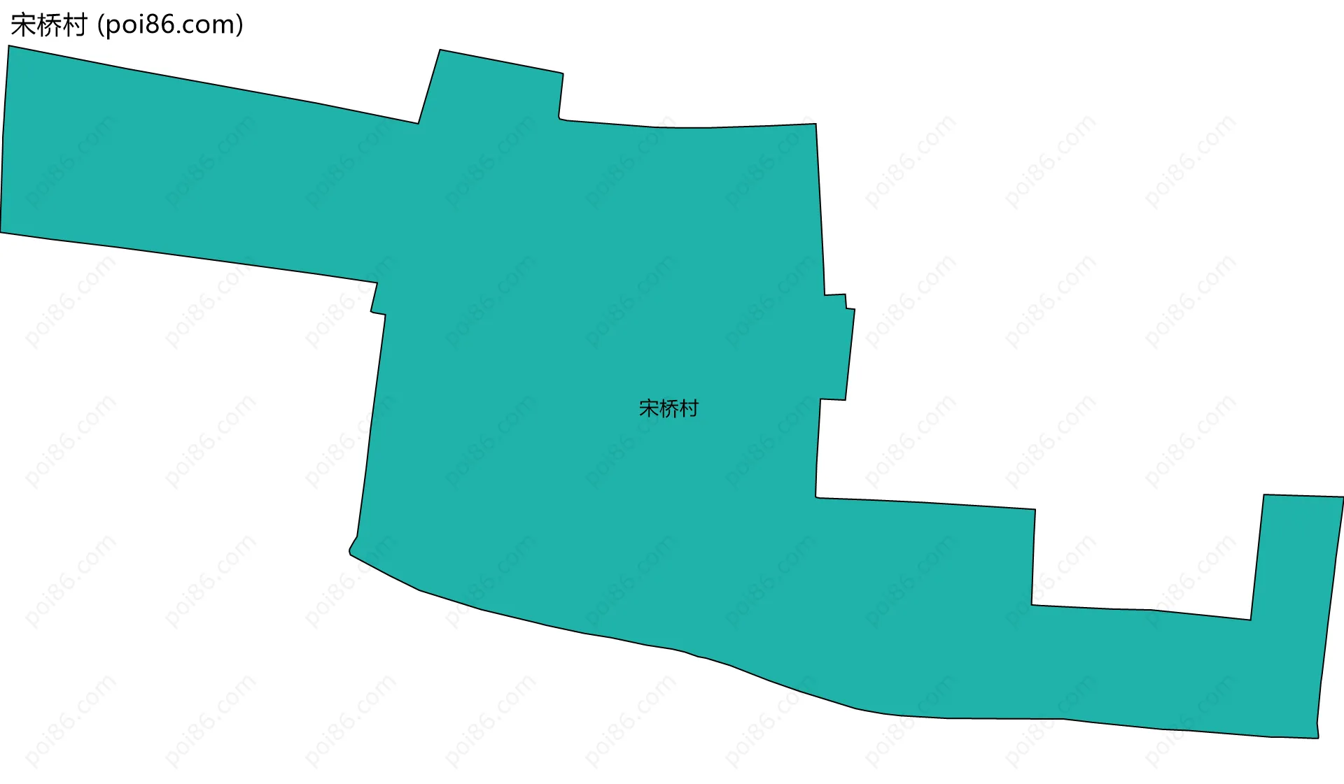 宋桥村边界地图