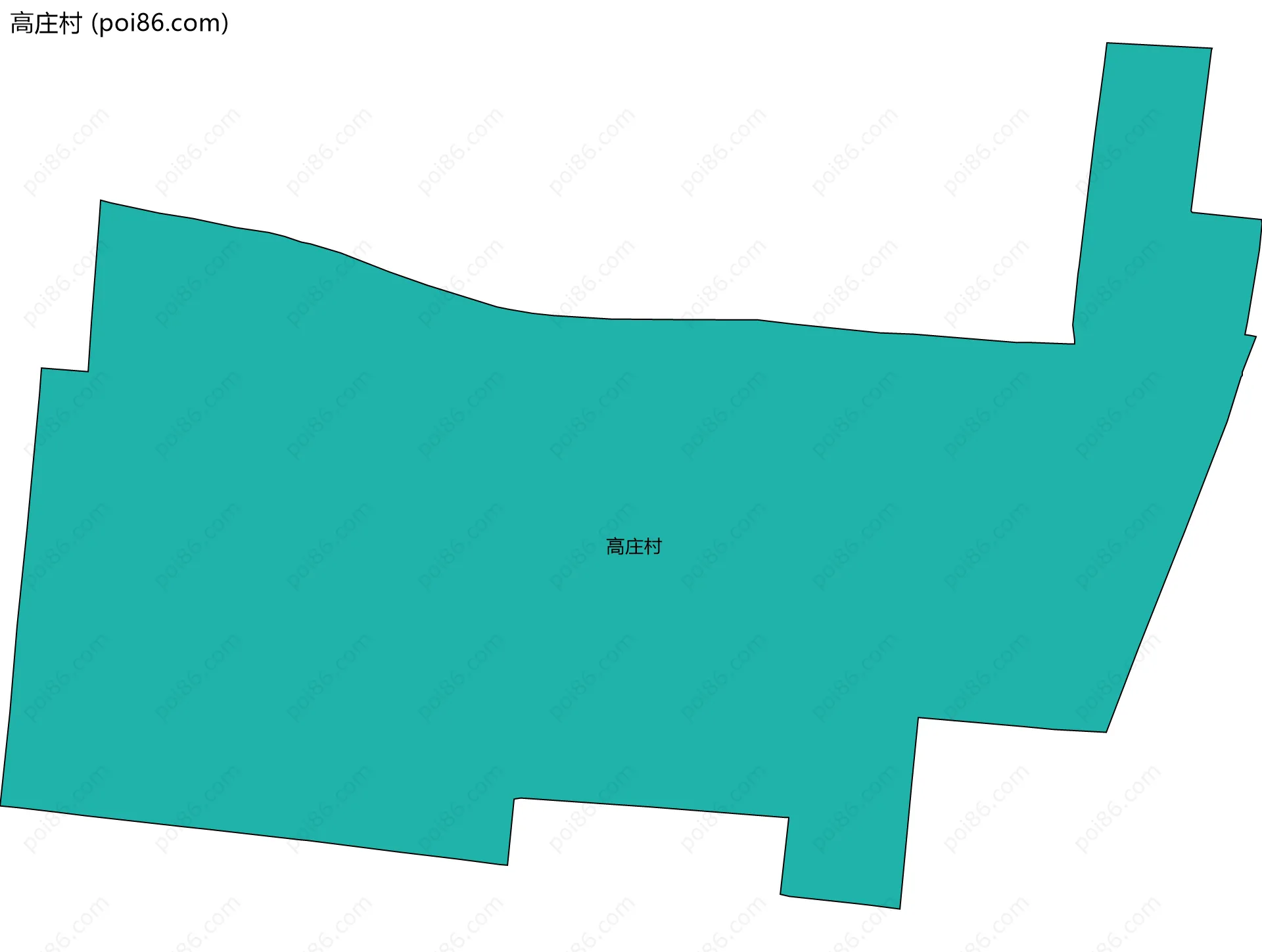 高庄村边界地图