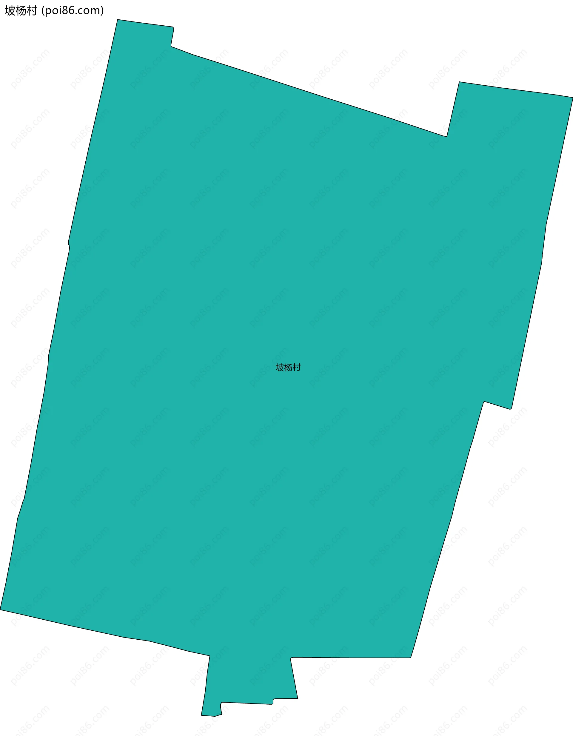 坡杨村边界地图