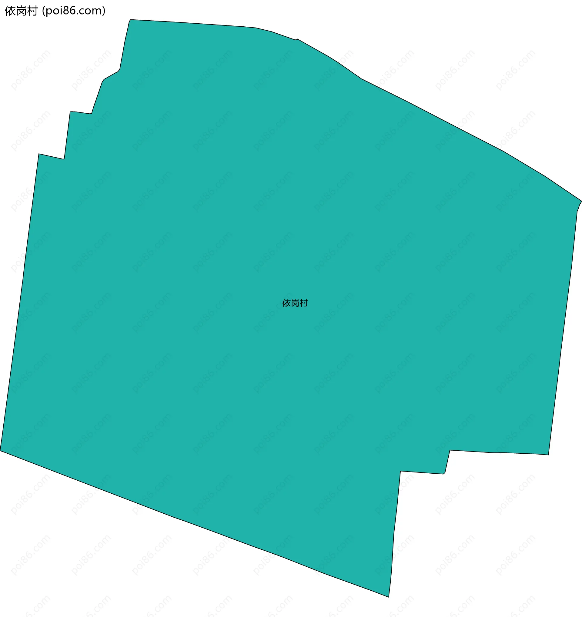 依岗村边界地图