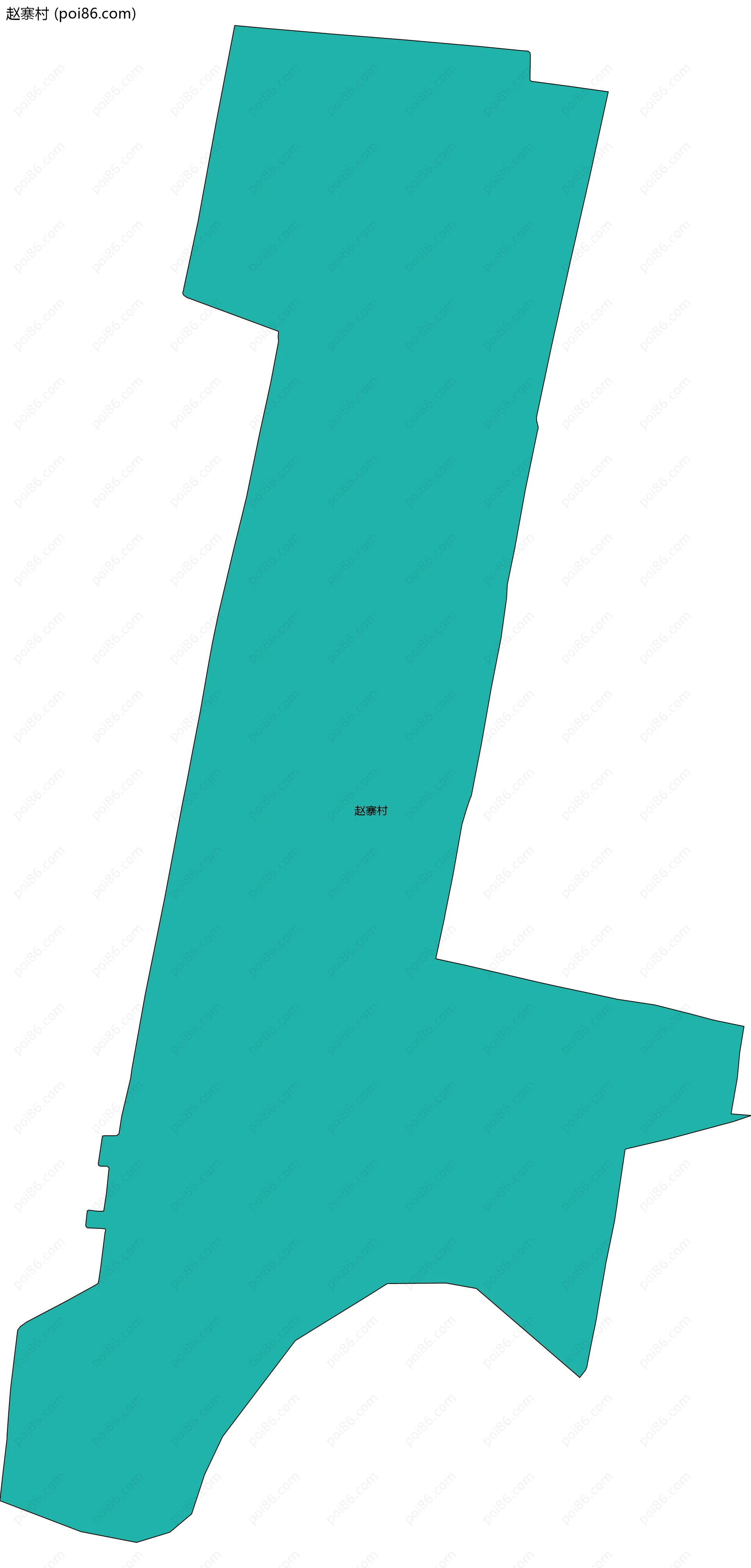 赵寨村边界地图