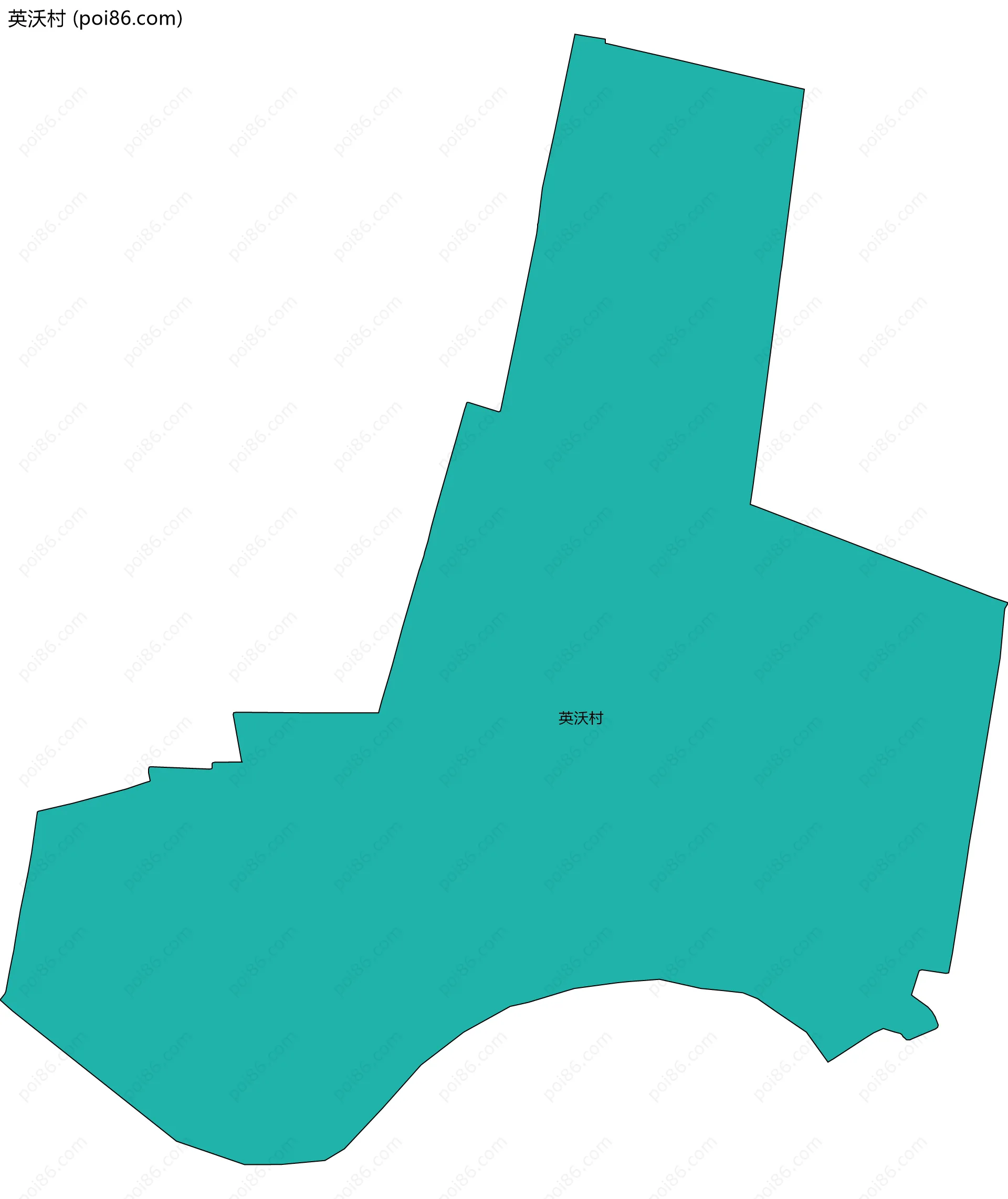 英沃村边界地图