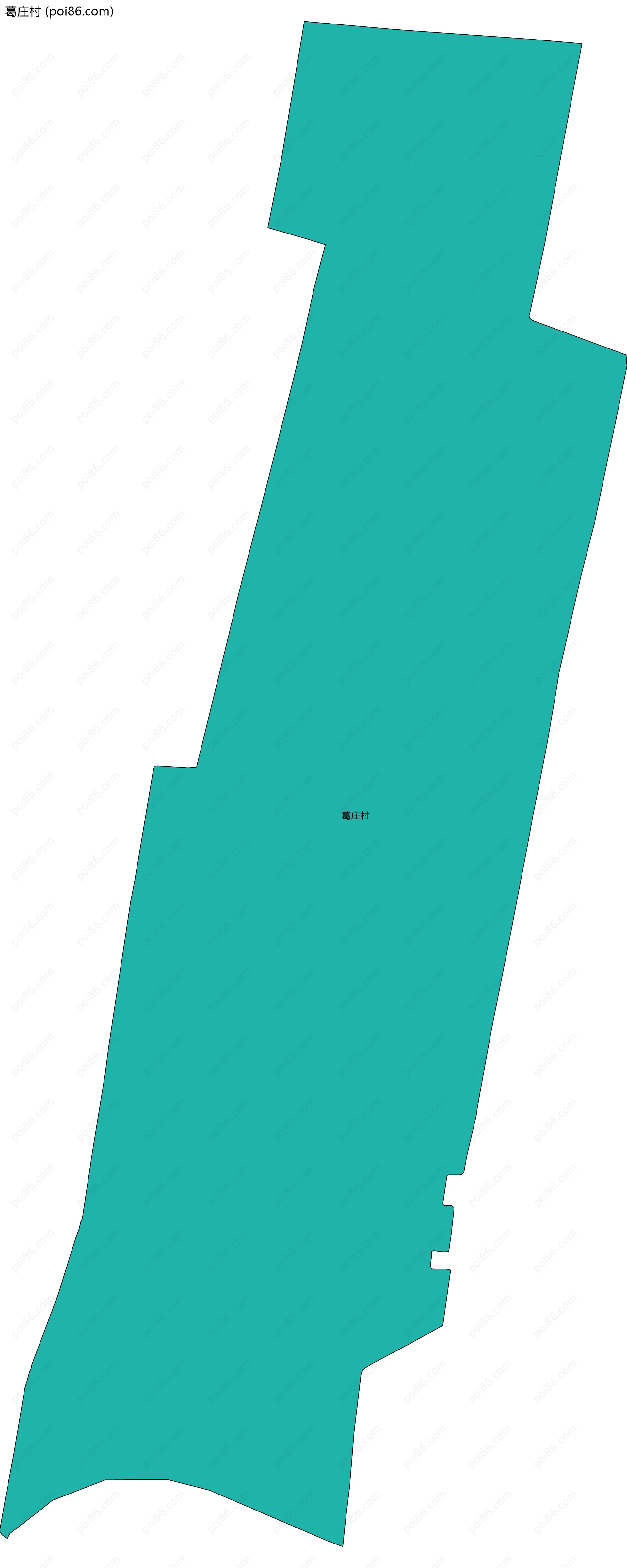 葛庄村边界地图