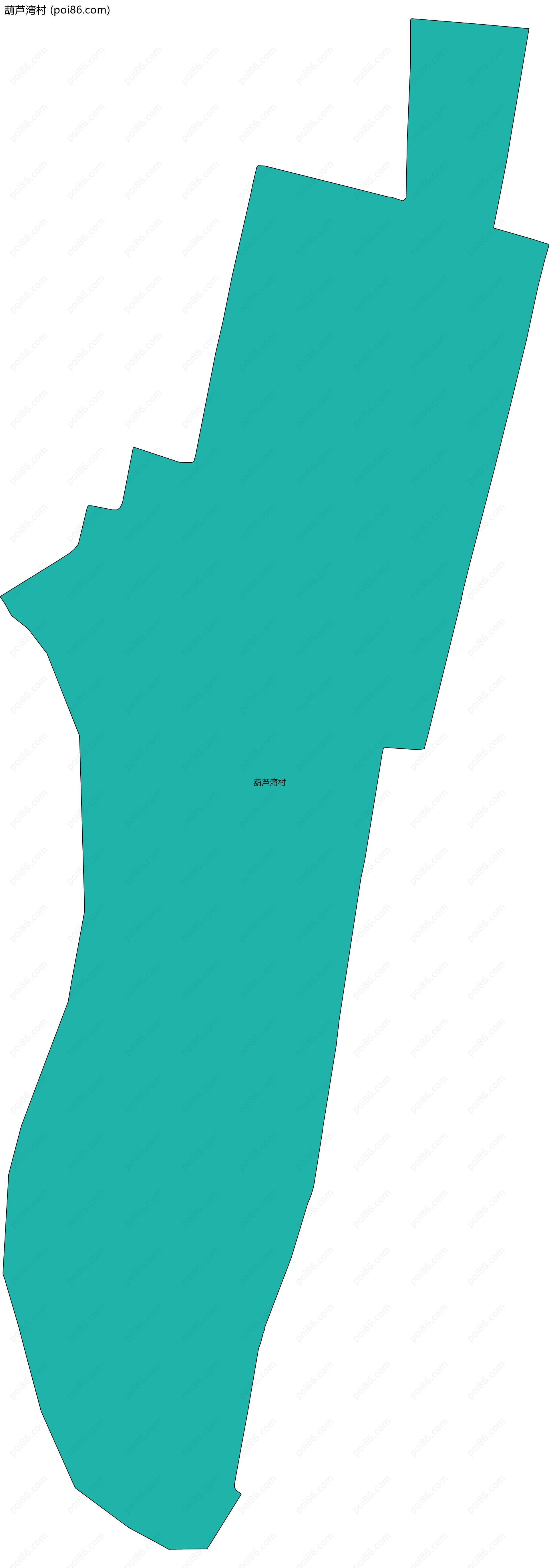 葫芦湾村边界地图