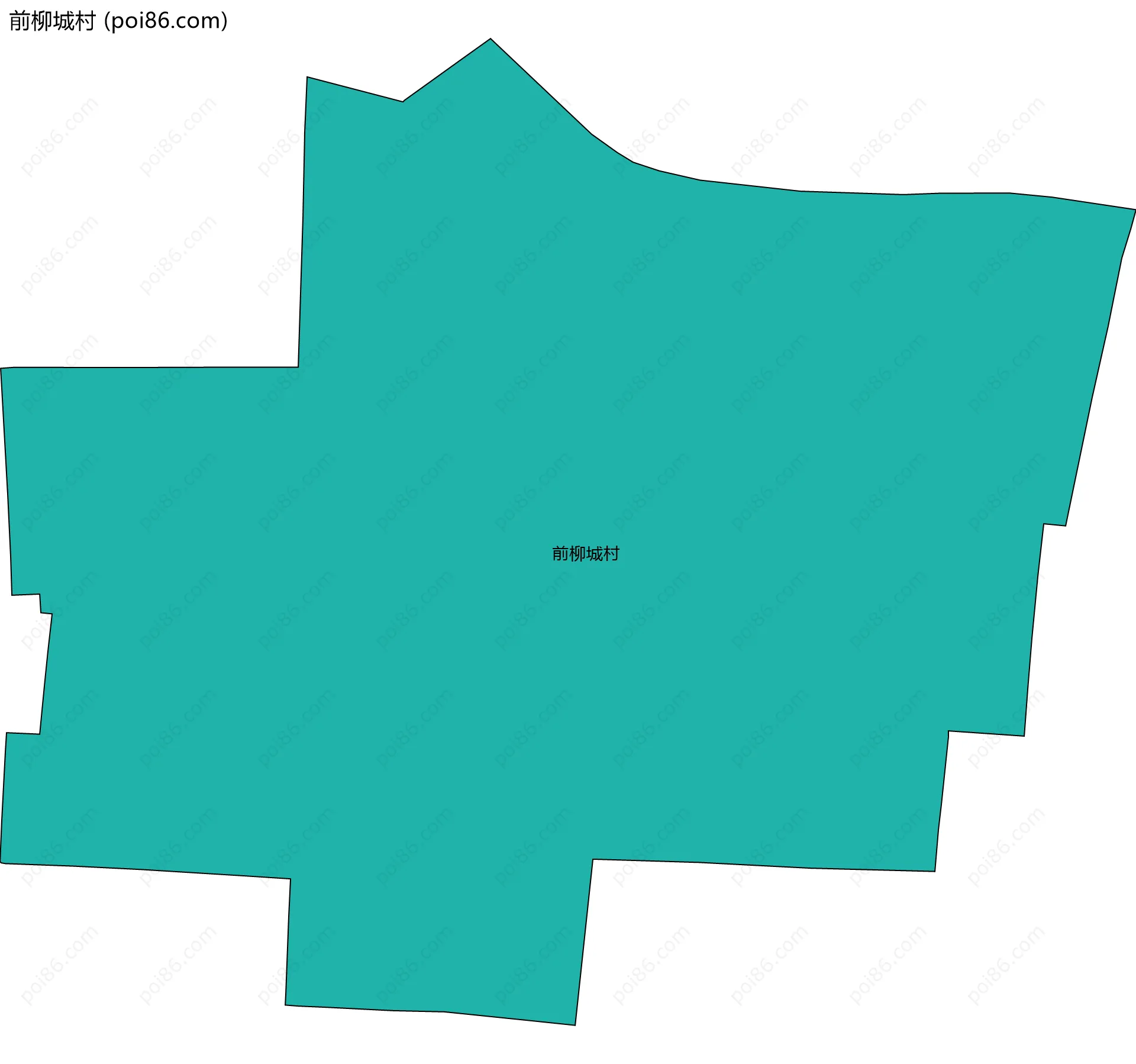 前柳城村边界地图