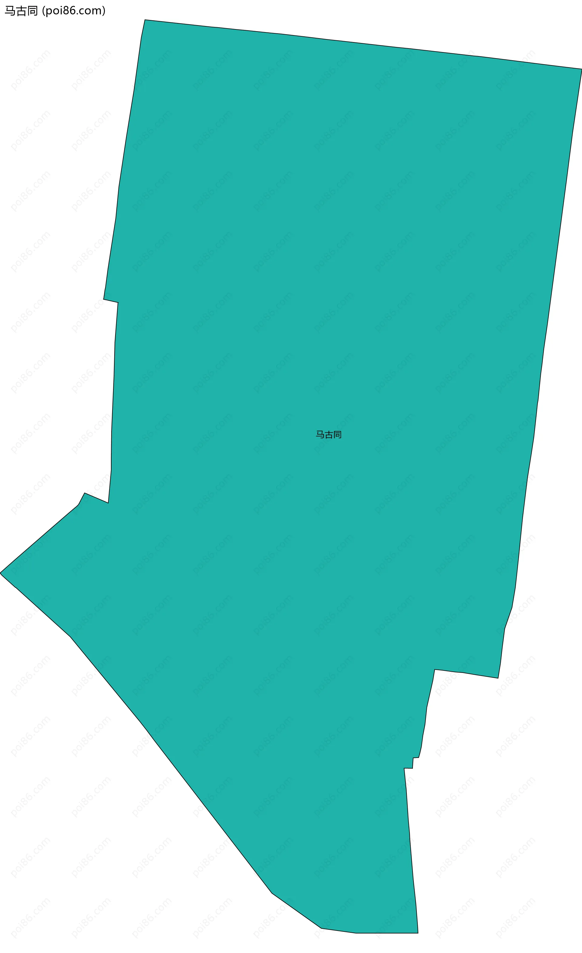 马古同边界地图