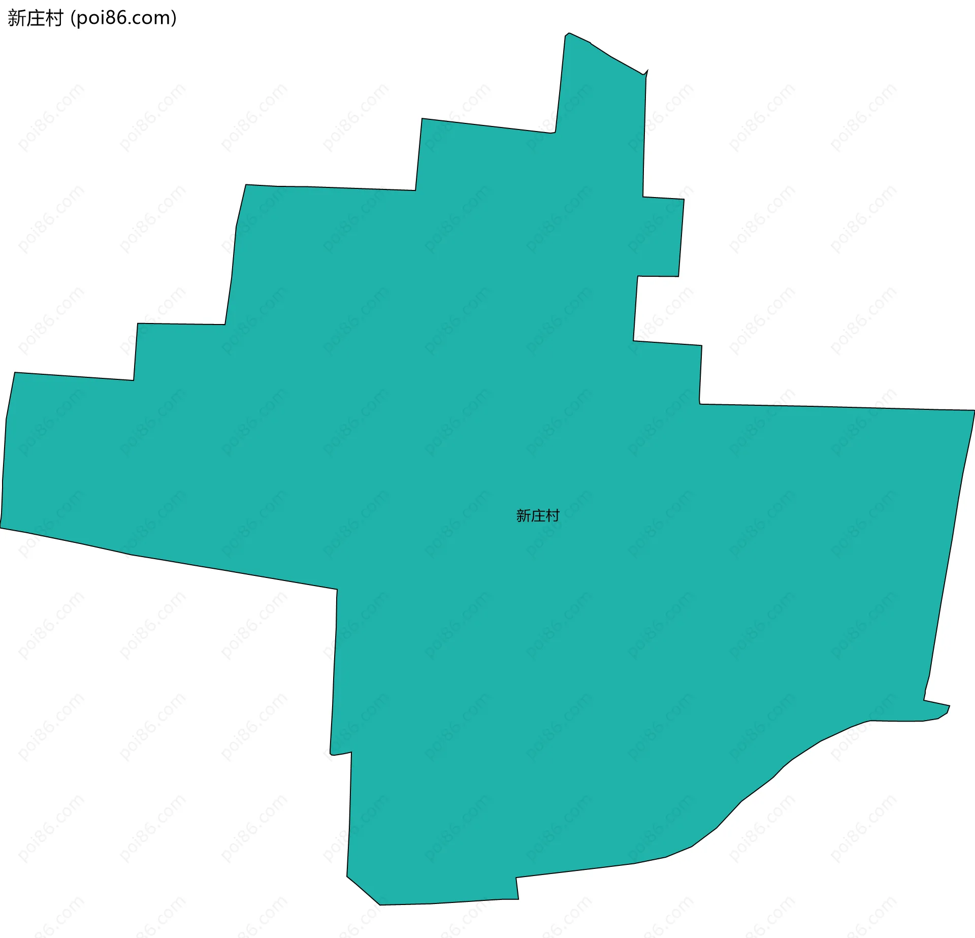 新庄村边界地图