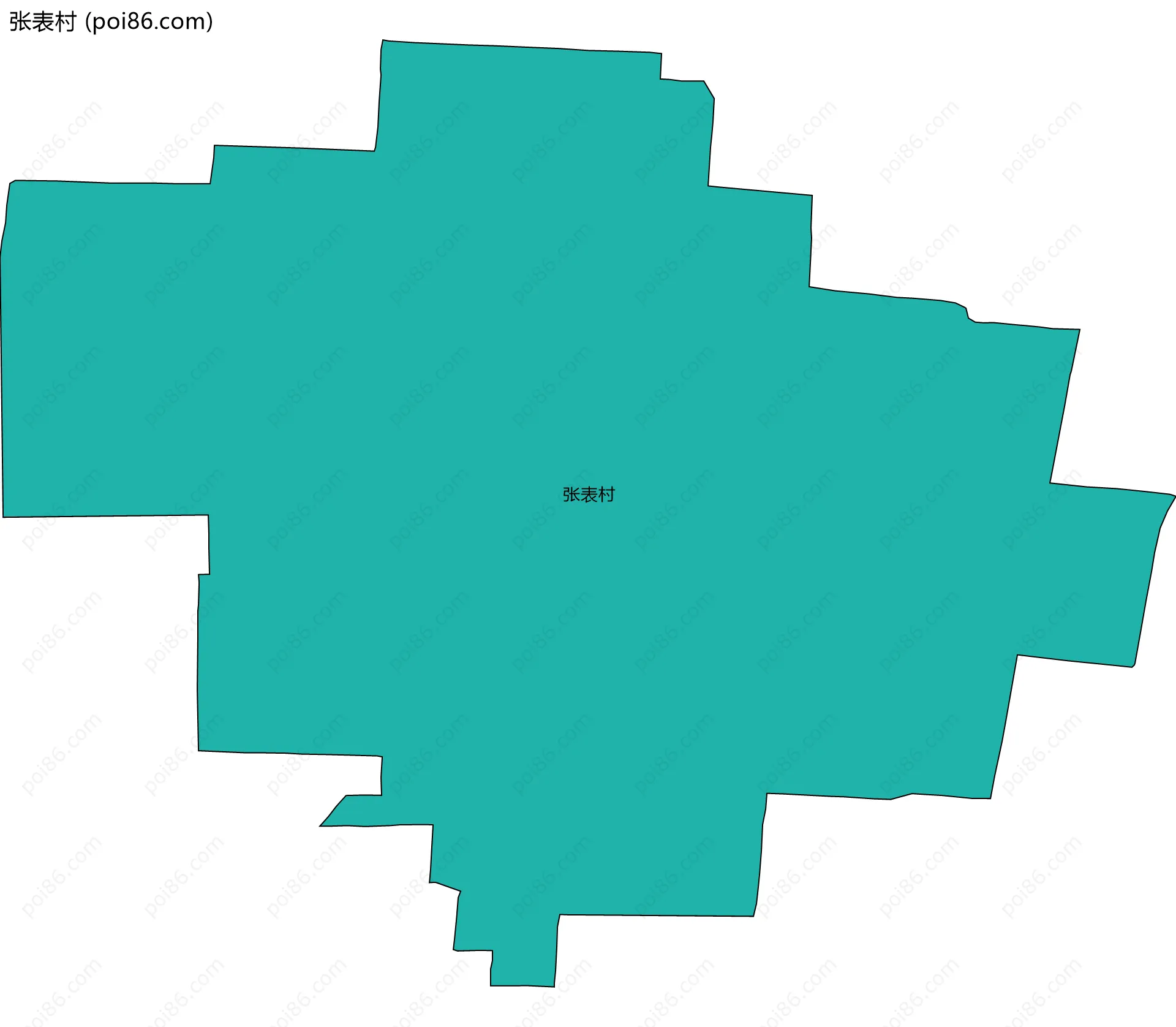 张表村边界地图