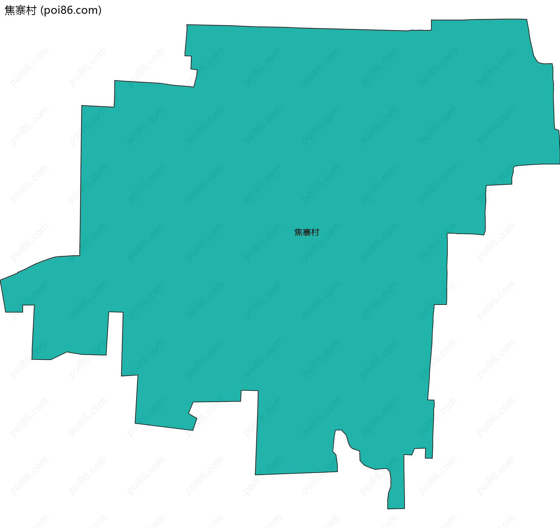 焦寨村边界地图