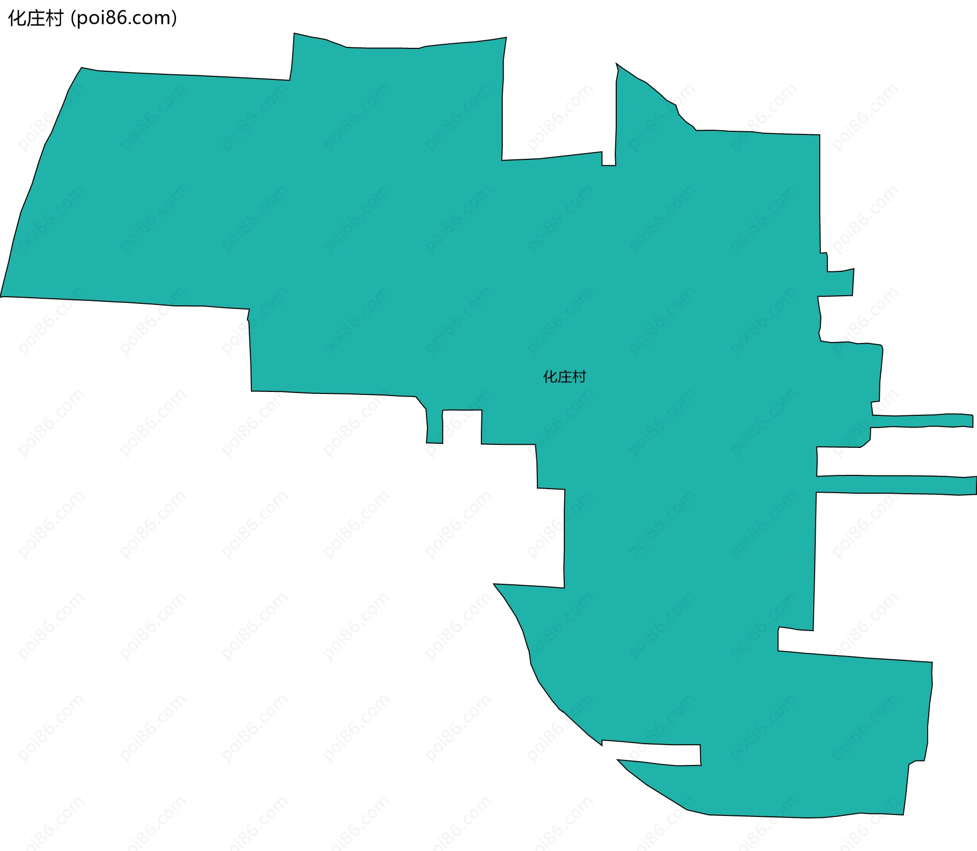 化庄村边界地图