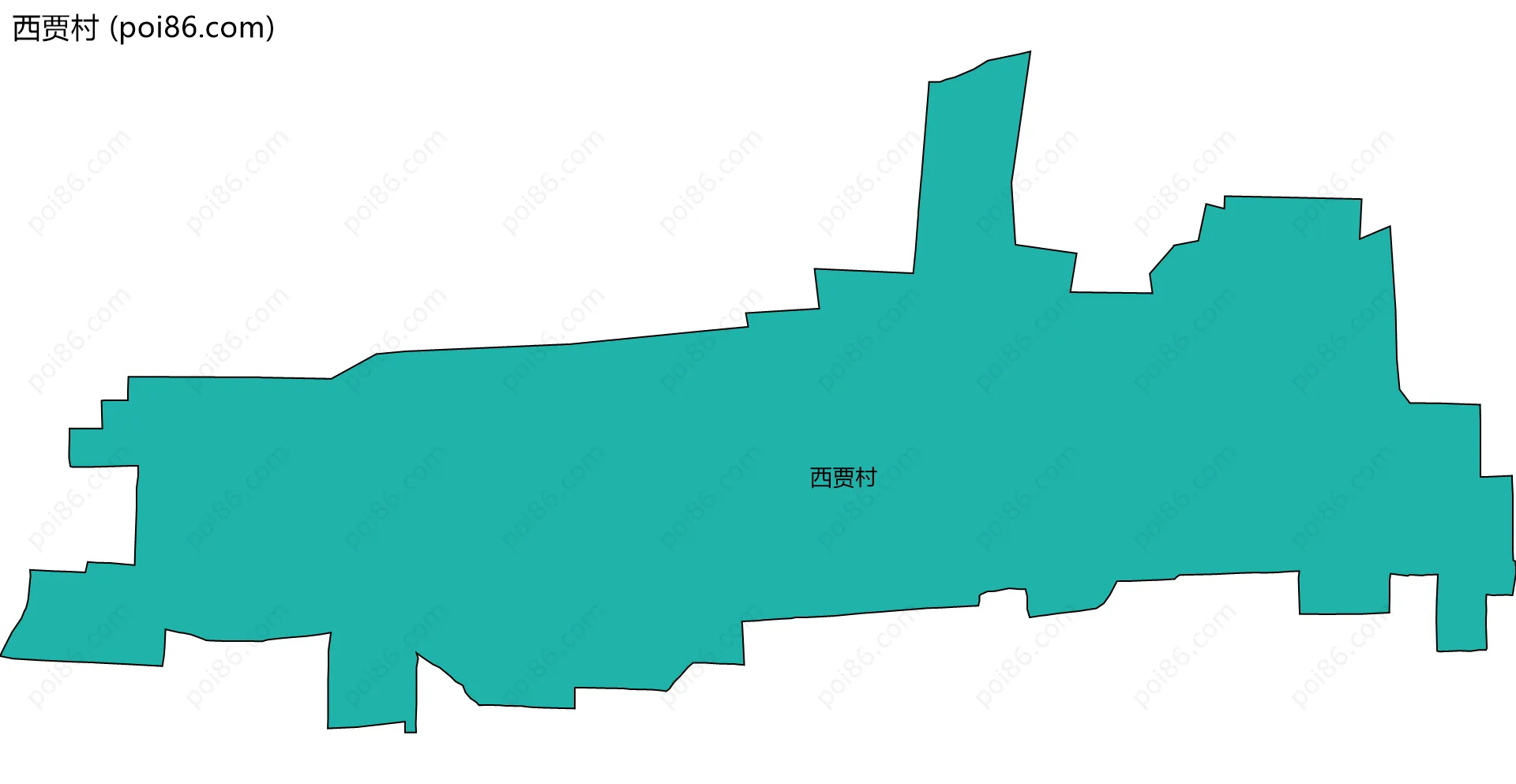 西贾村边界地图