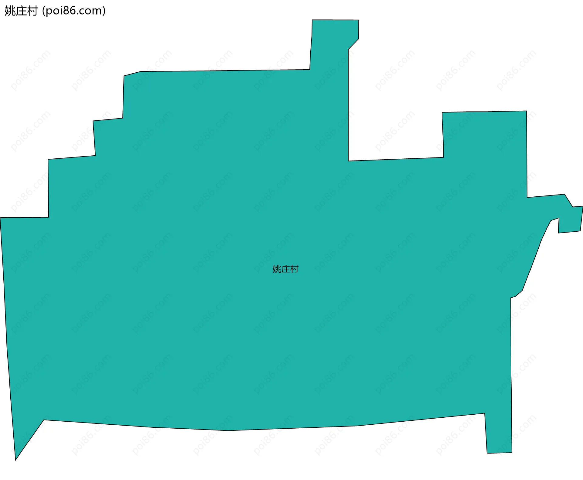 姚庄村边界地图