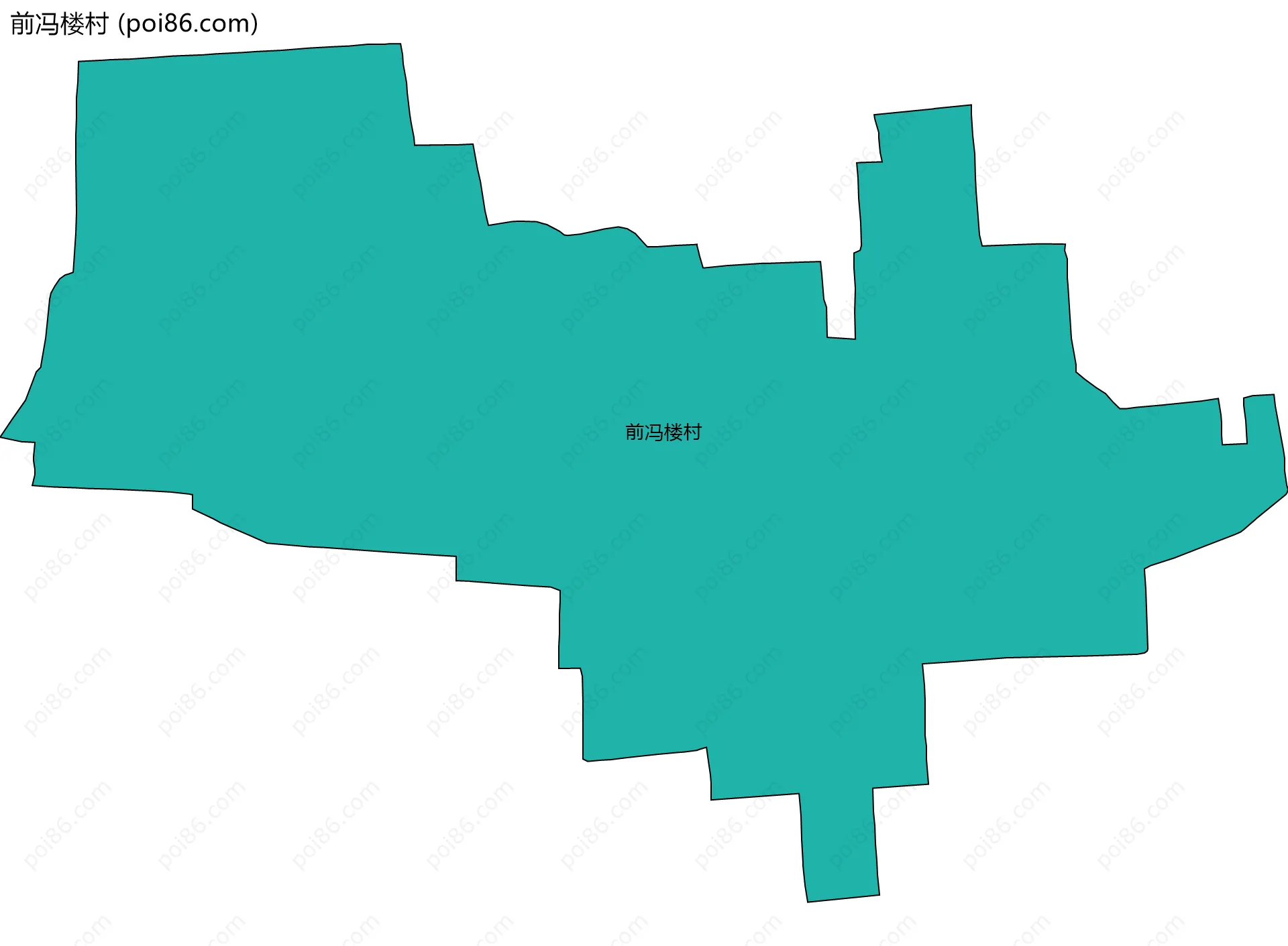 前冯楼村边界地图