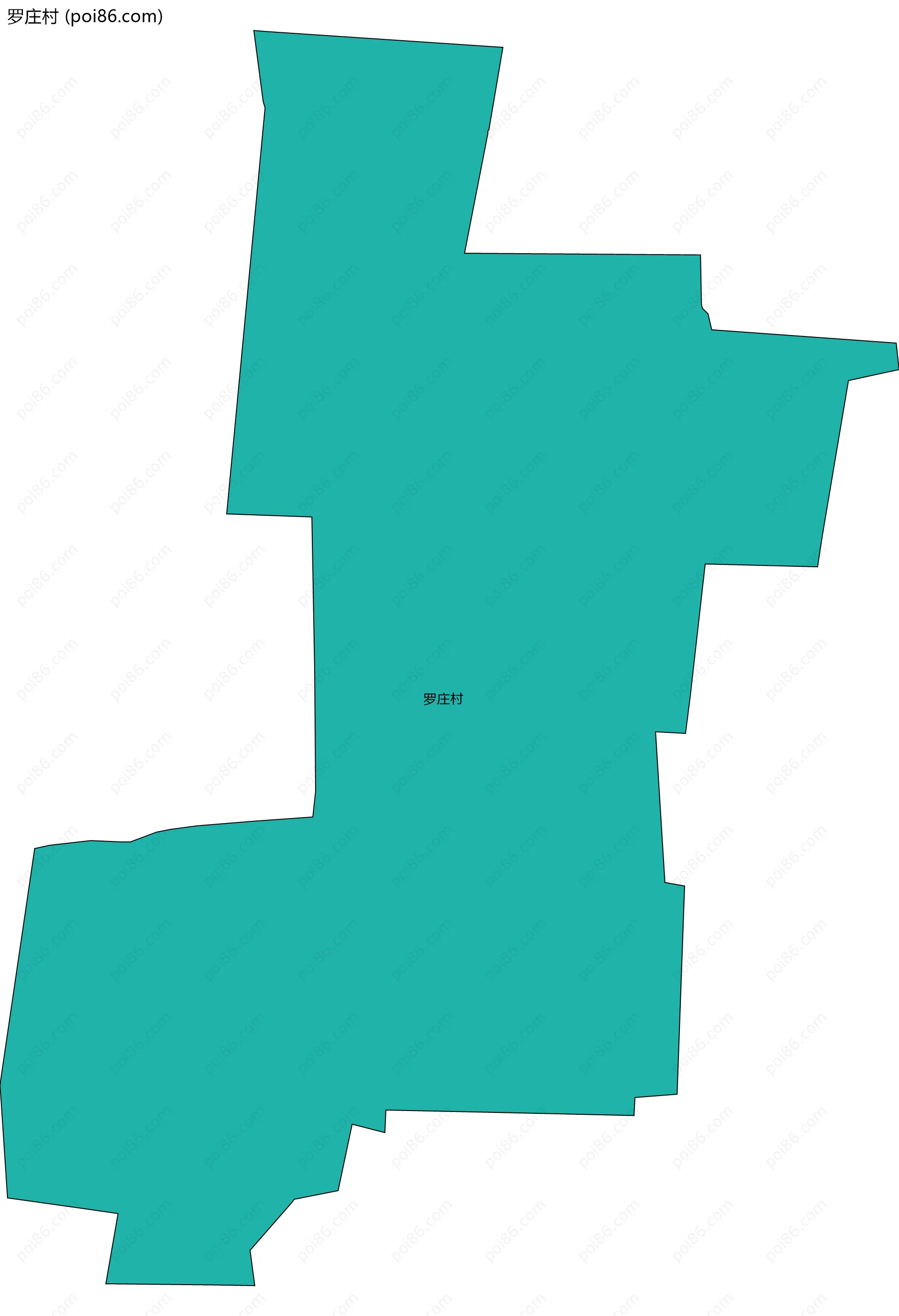 罗庄村边界地图