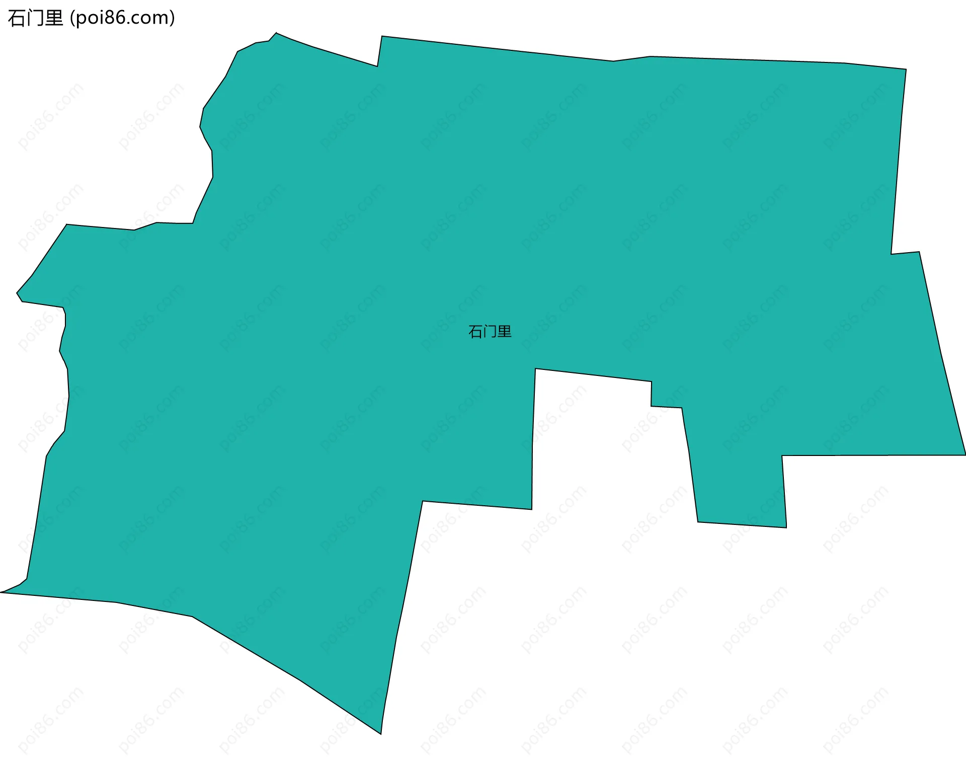 石门里边界地图