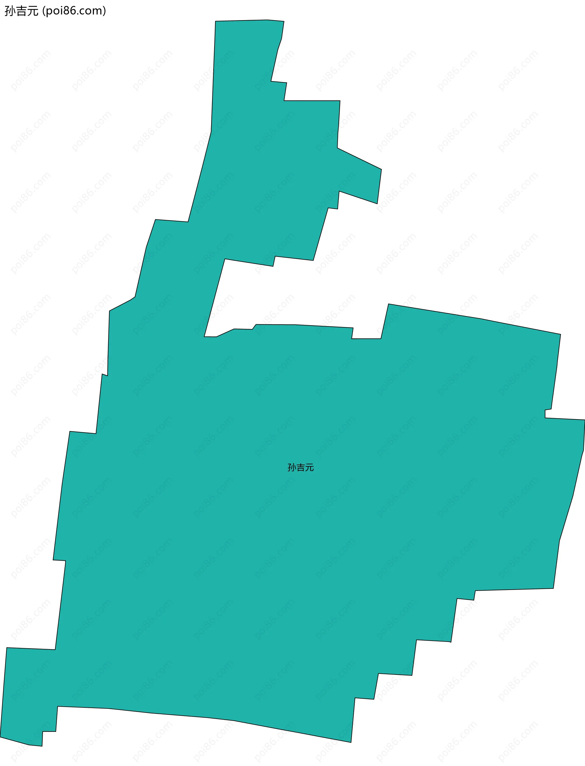 孙吉元边界地图