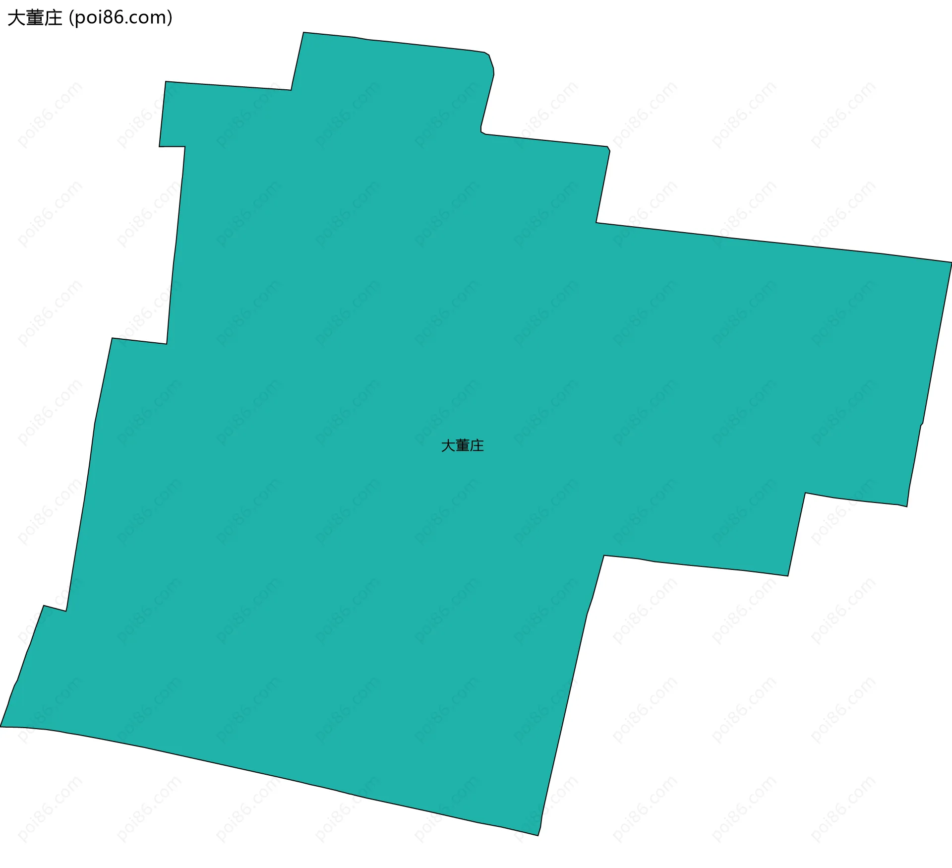 大董庄边界地图