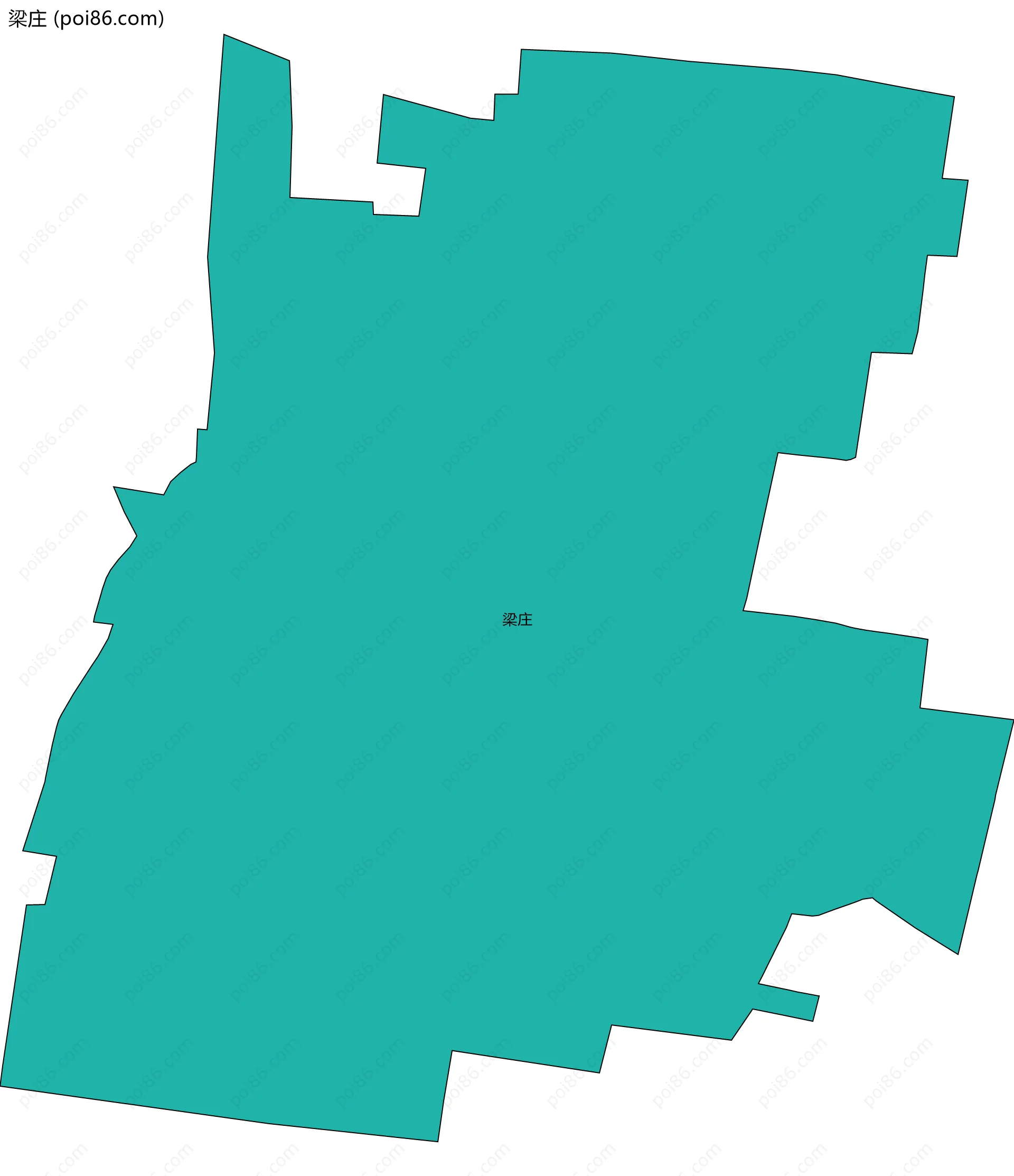 梁庄边界地图