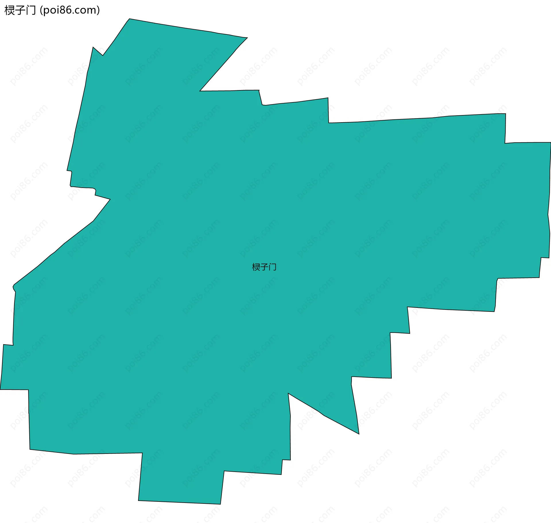 棂子门边界地图