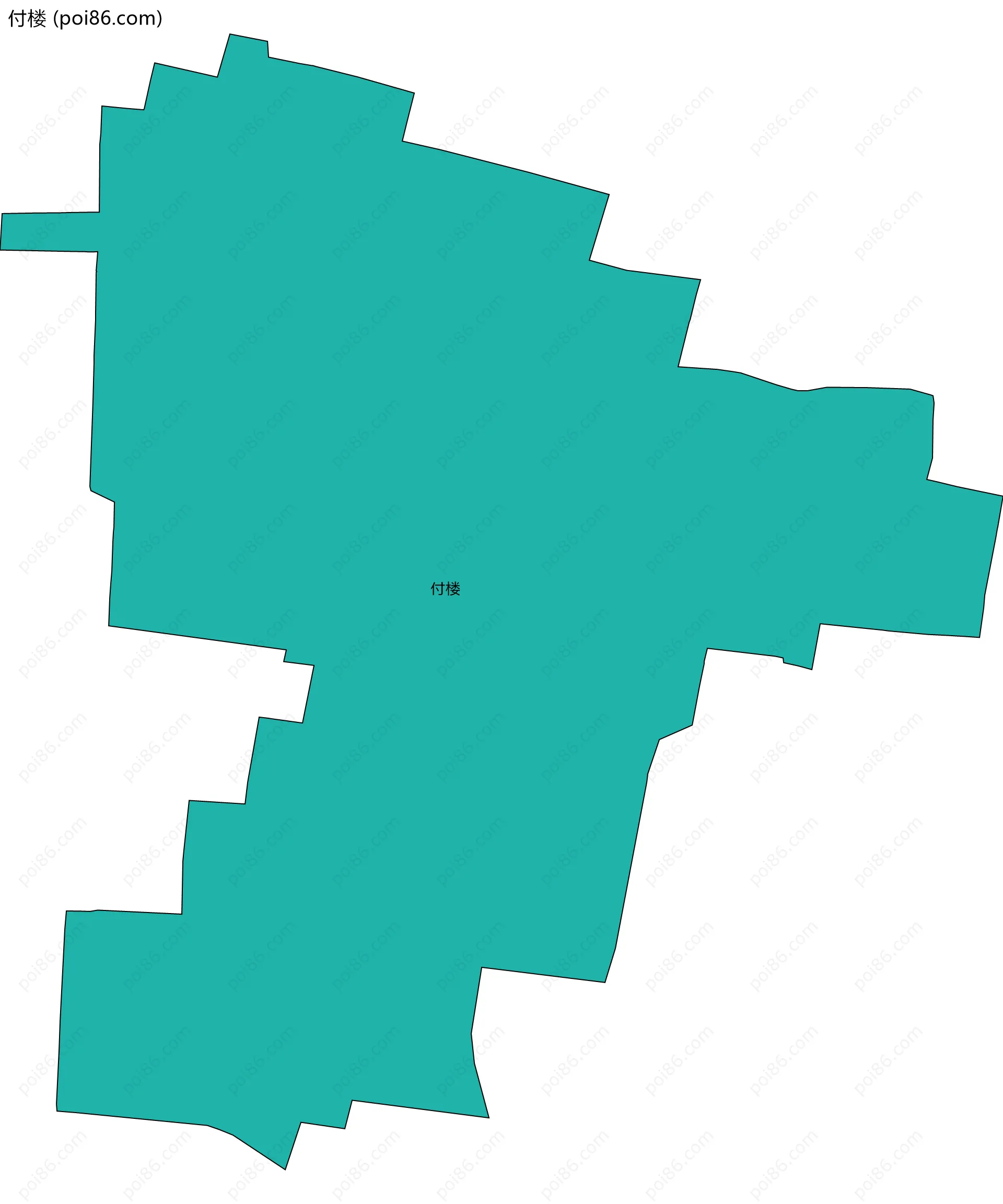 付楼边界地图