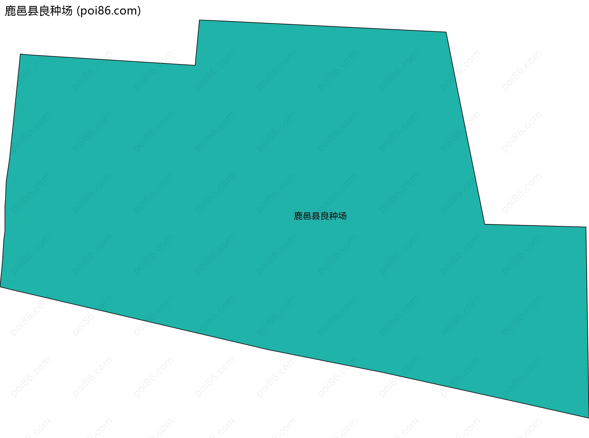 鹿邑县良种场边界地图