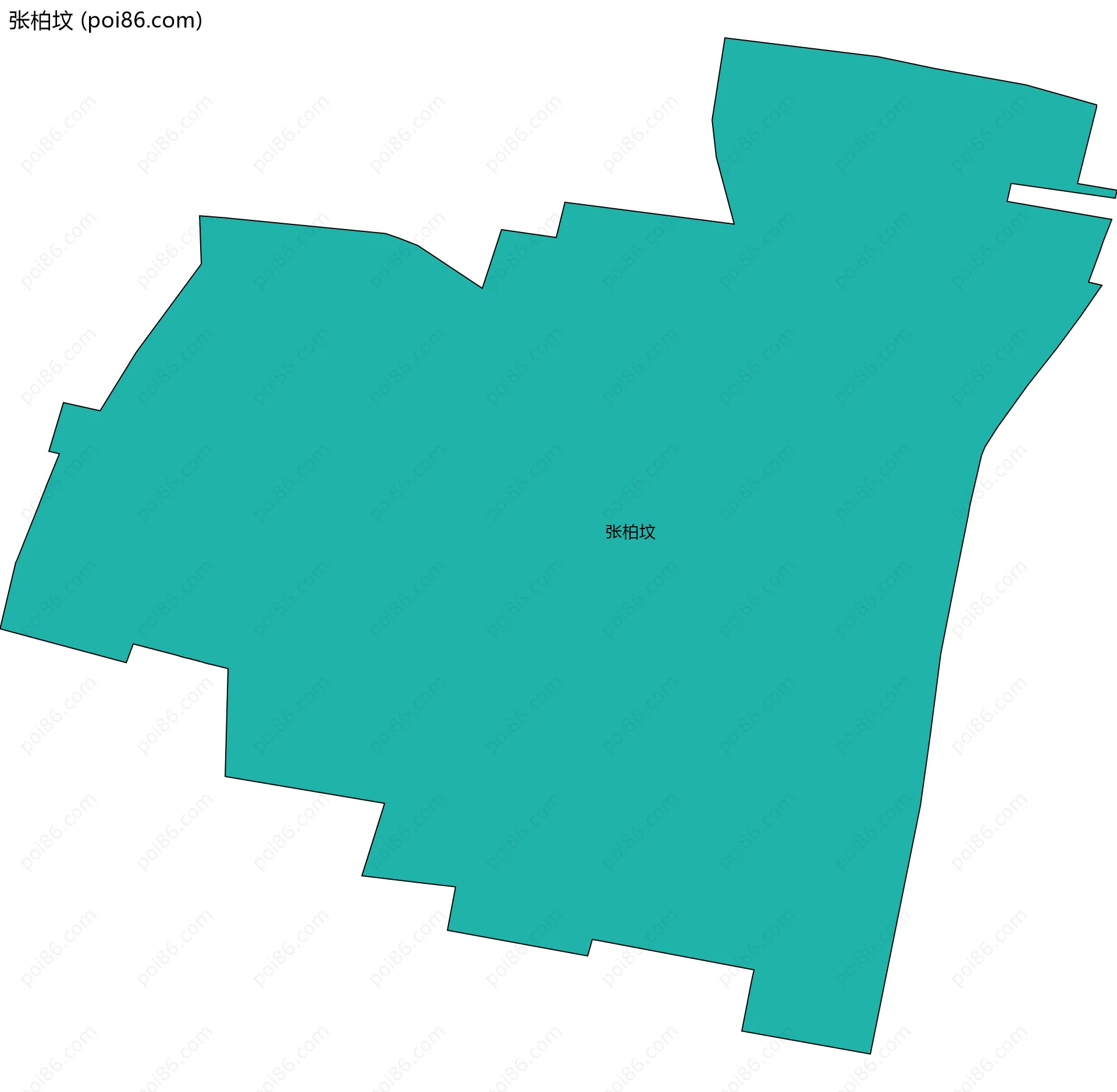 张柏坟边界地图