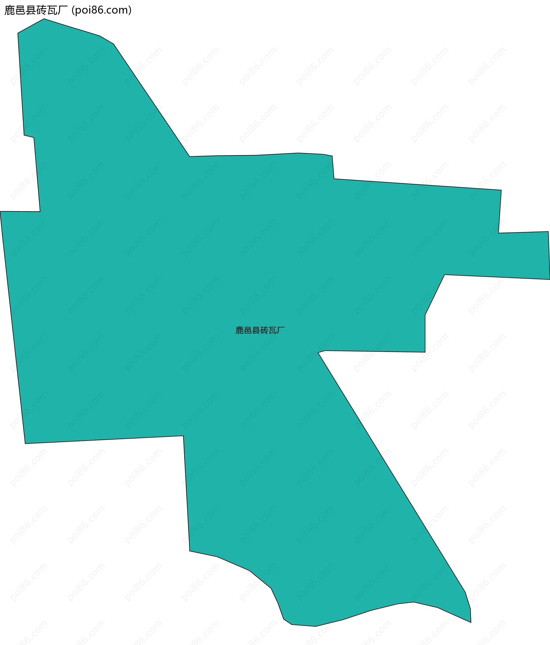 鹿邑县砖瓦厂边界地图