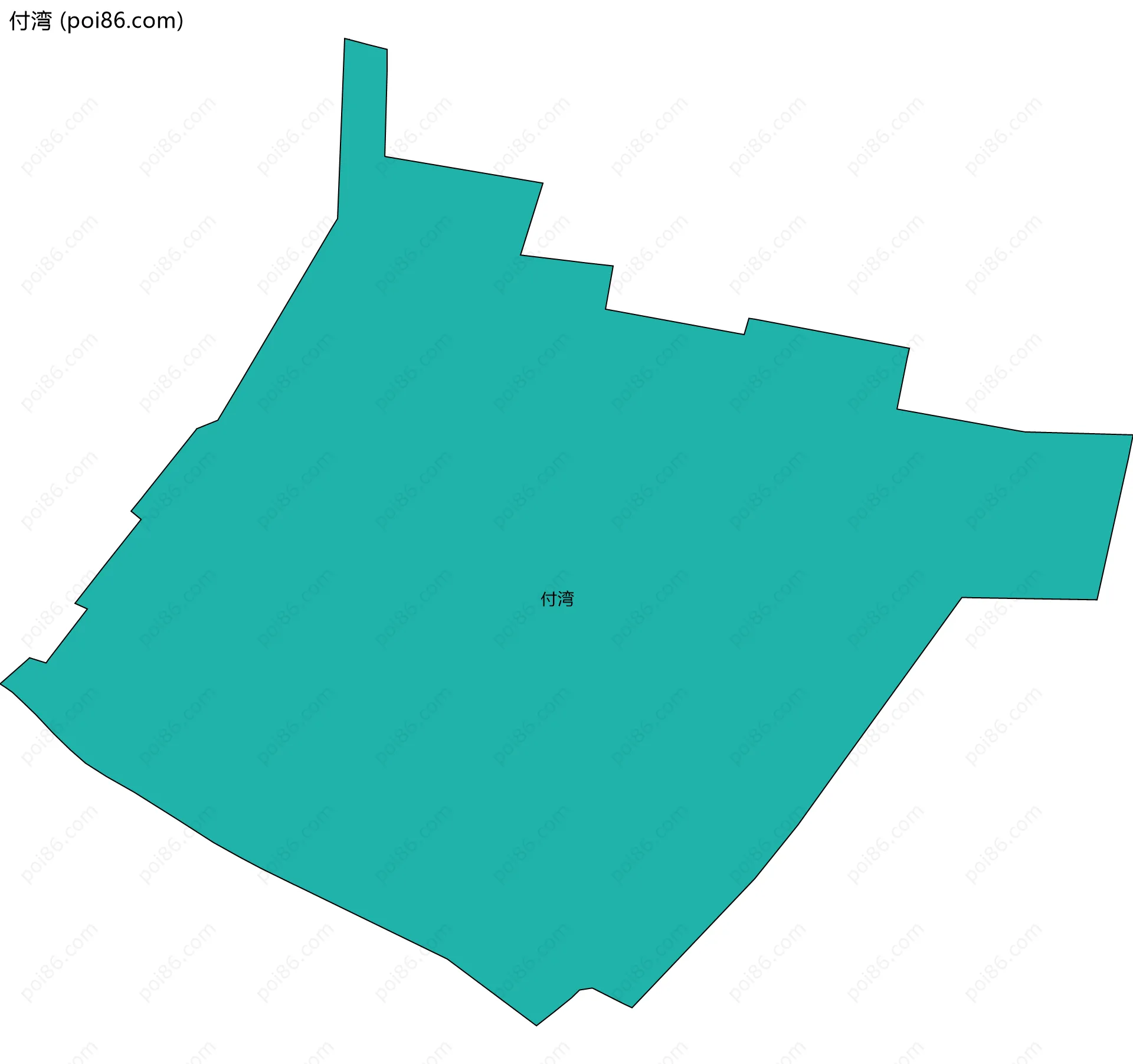 付湾边界地图