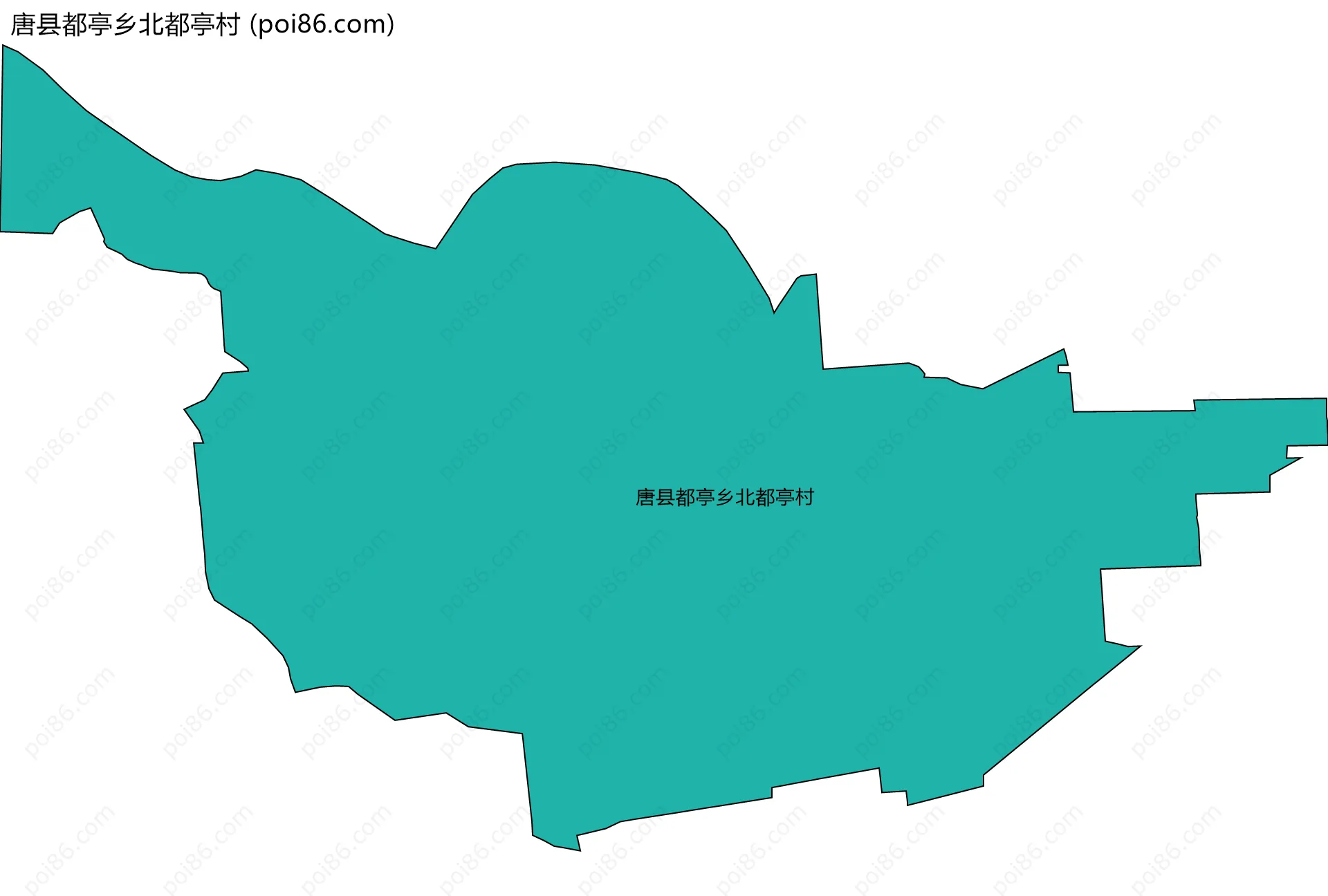 唐县都亭乡北都亭村边界地图