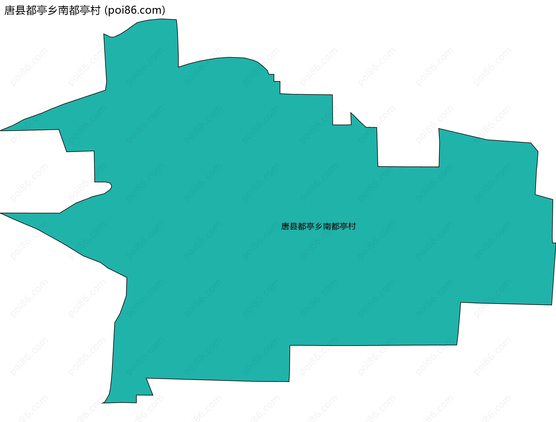 唐县都亭乡南都亭村边界地图