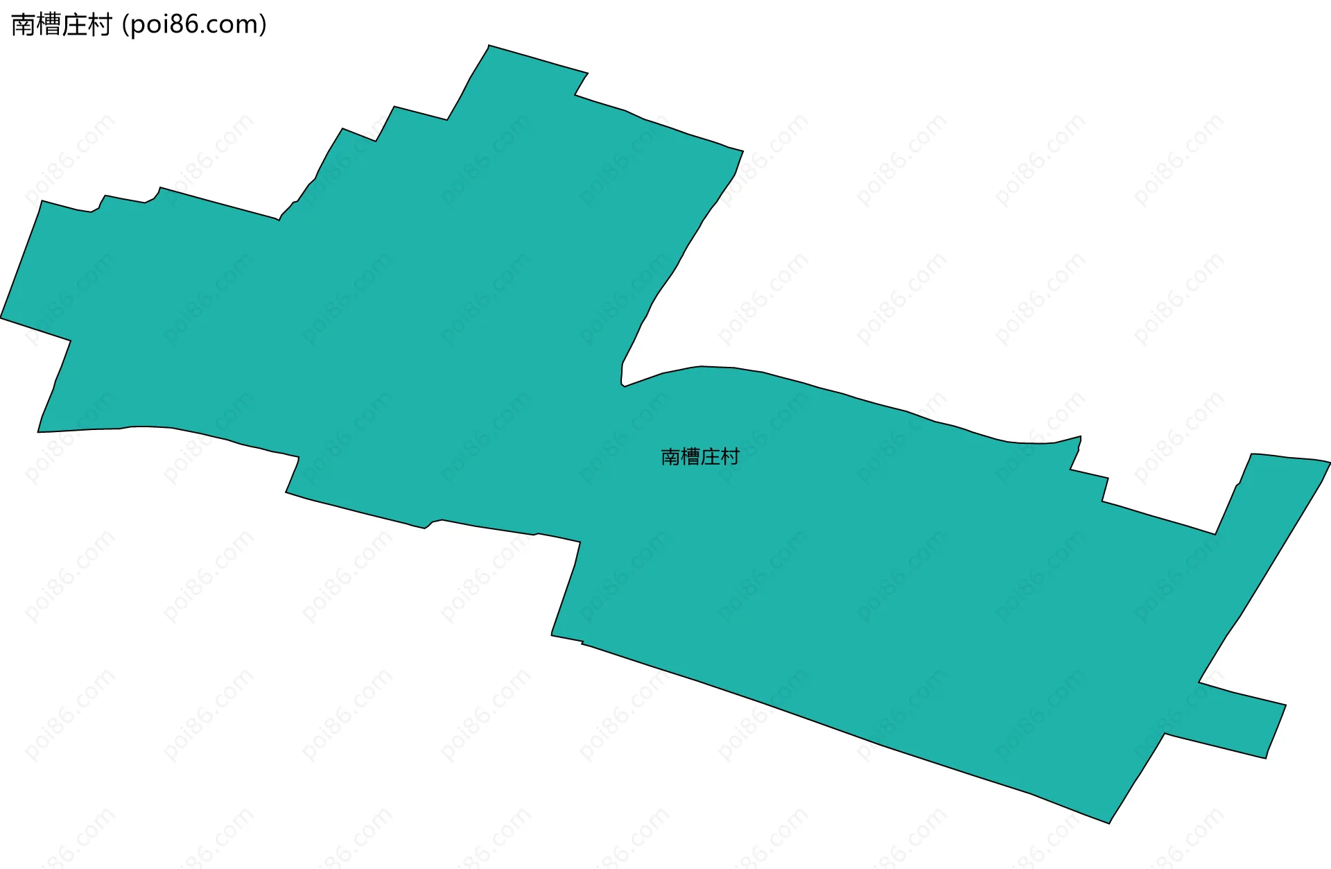 南槽庄村边界地图