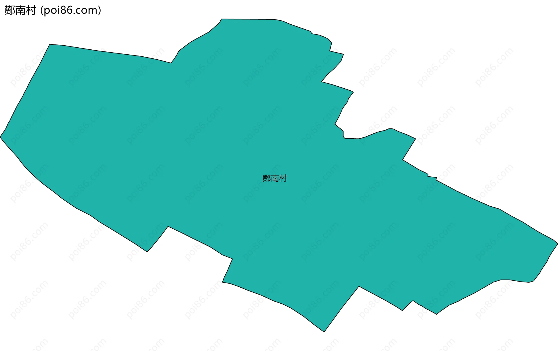 酂南村边界地图
