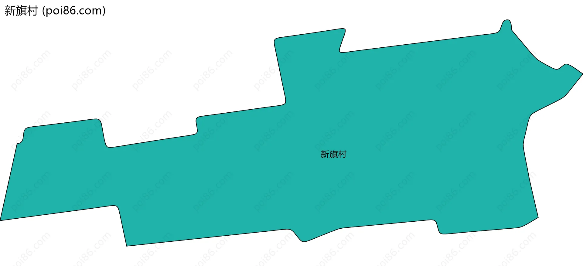 新旗村边界地图