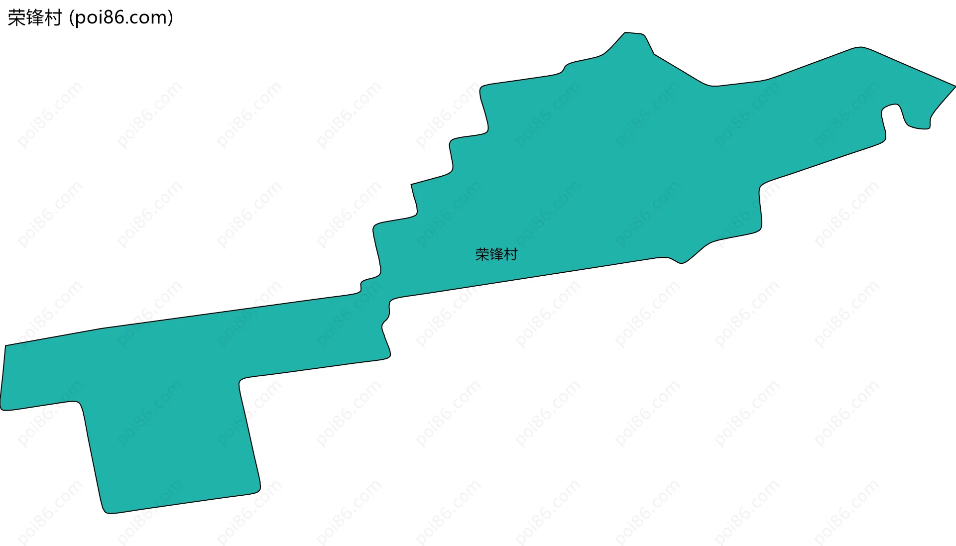 荣锋村边界地图