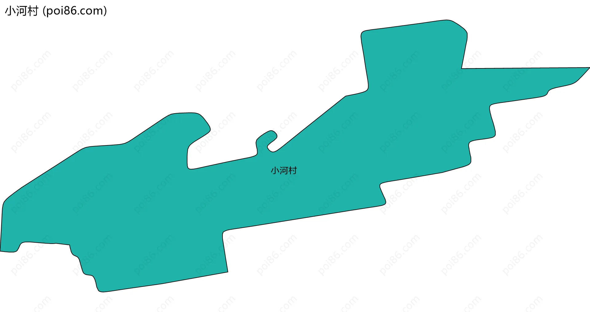 小河村边界地图