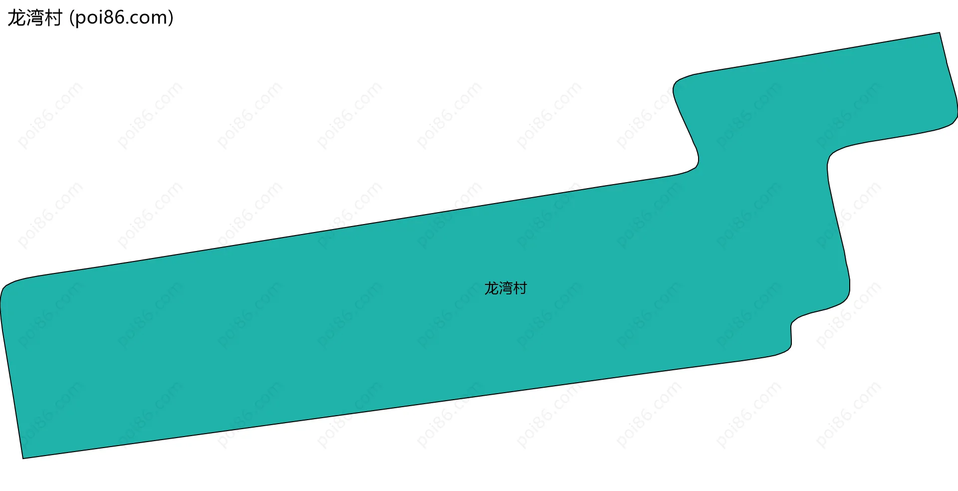 龙湾村边界地图