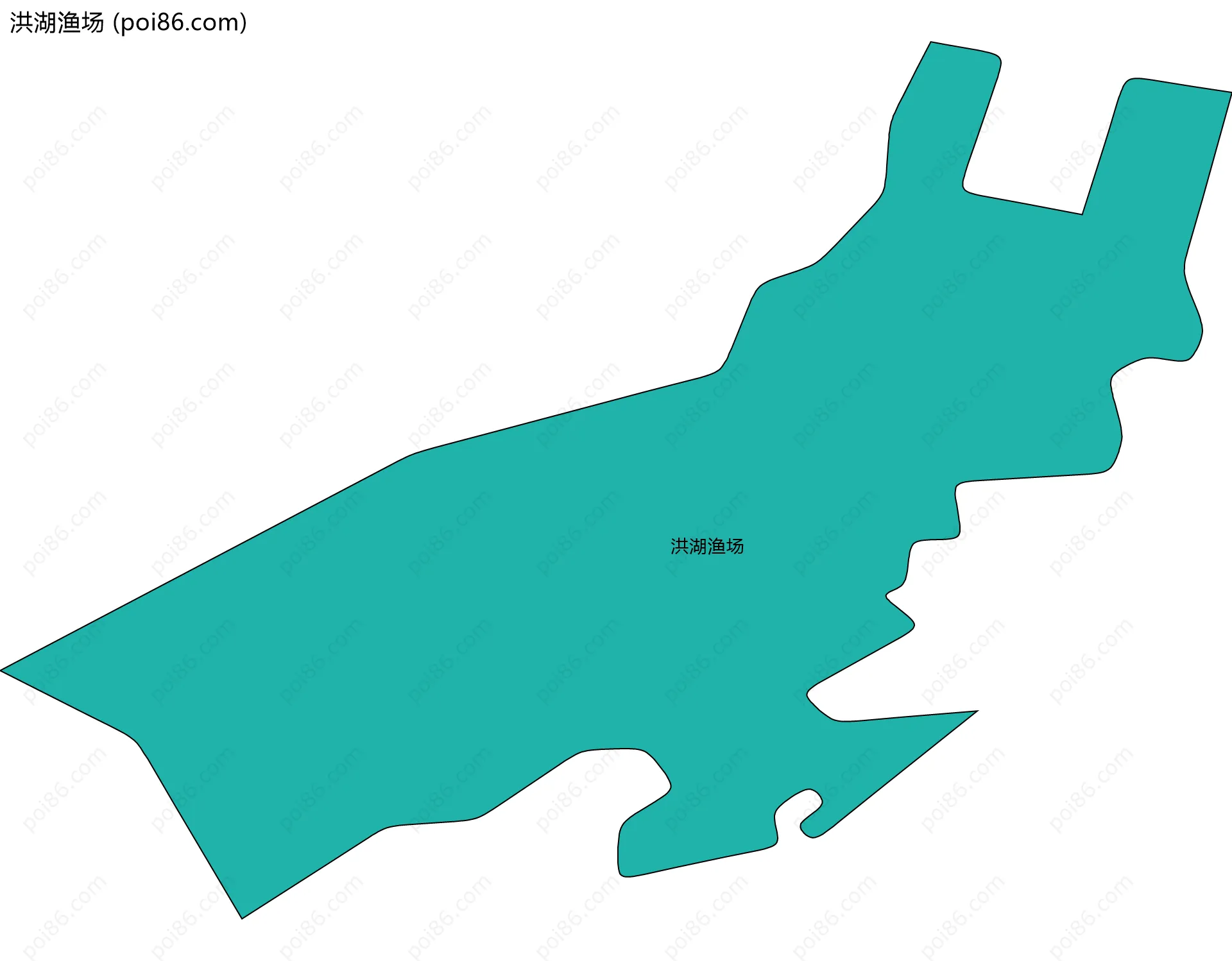 洪湖渔场边界地图