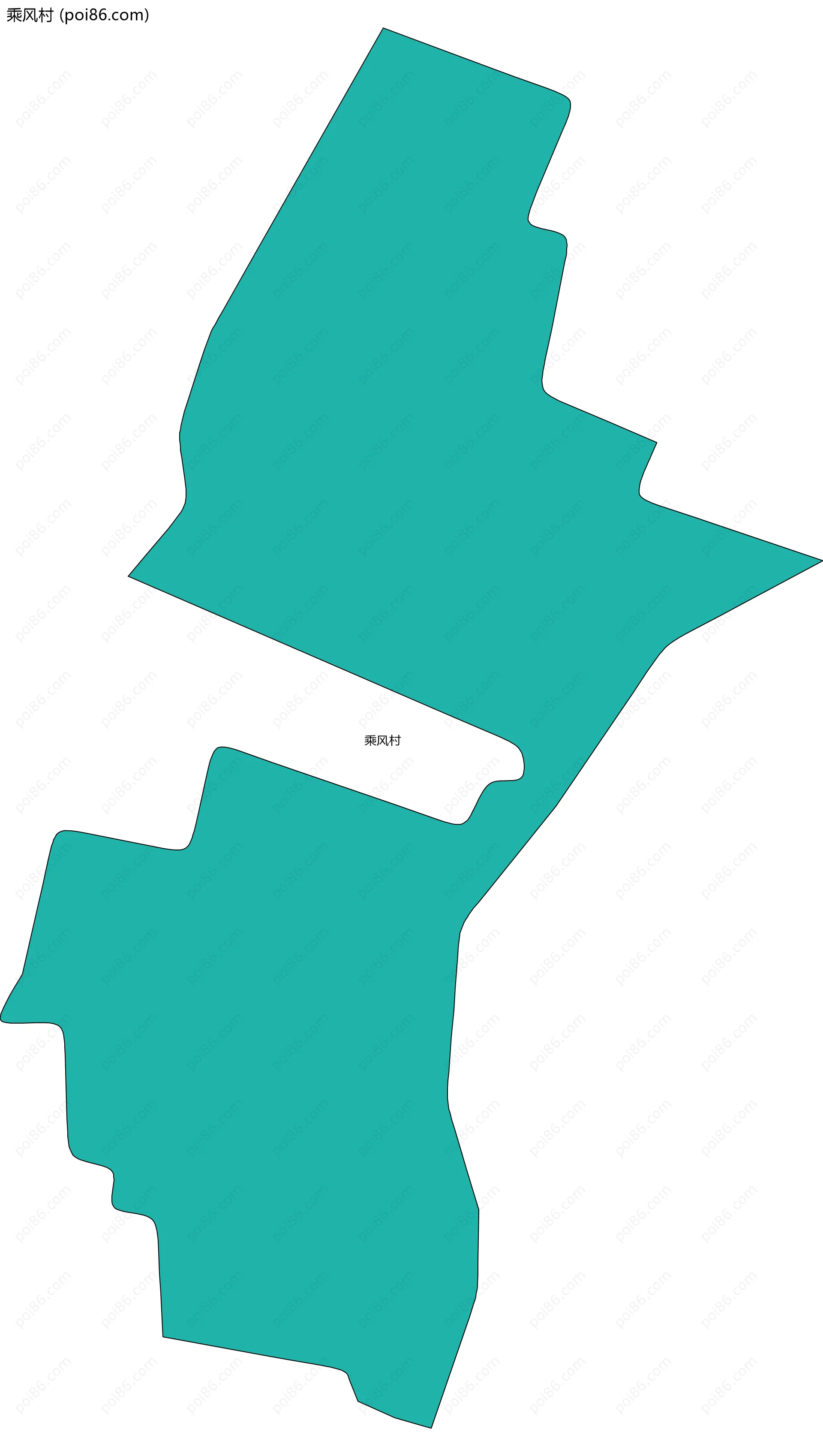 乘风村边界地图