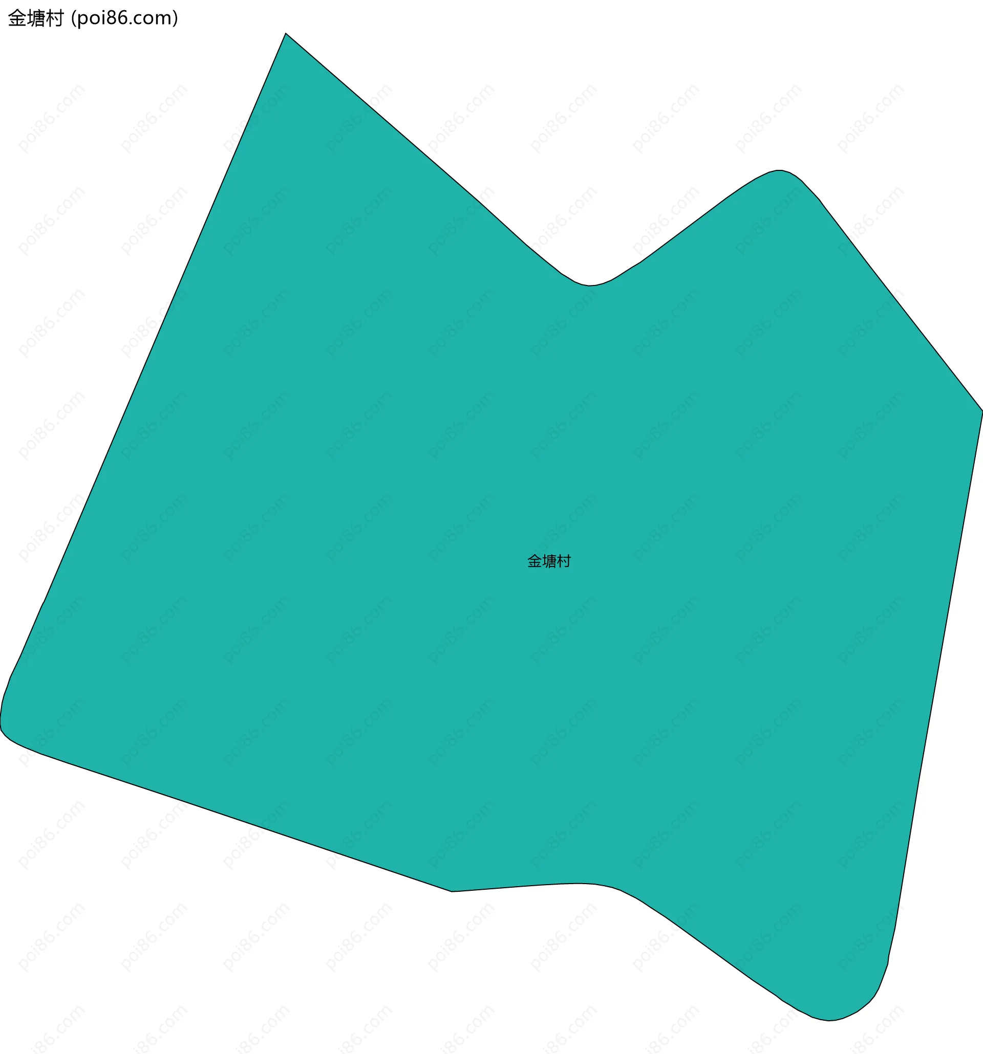 金塘村边界地图