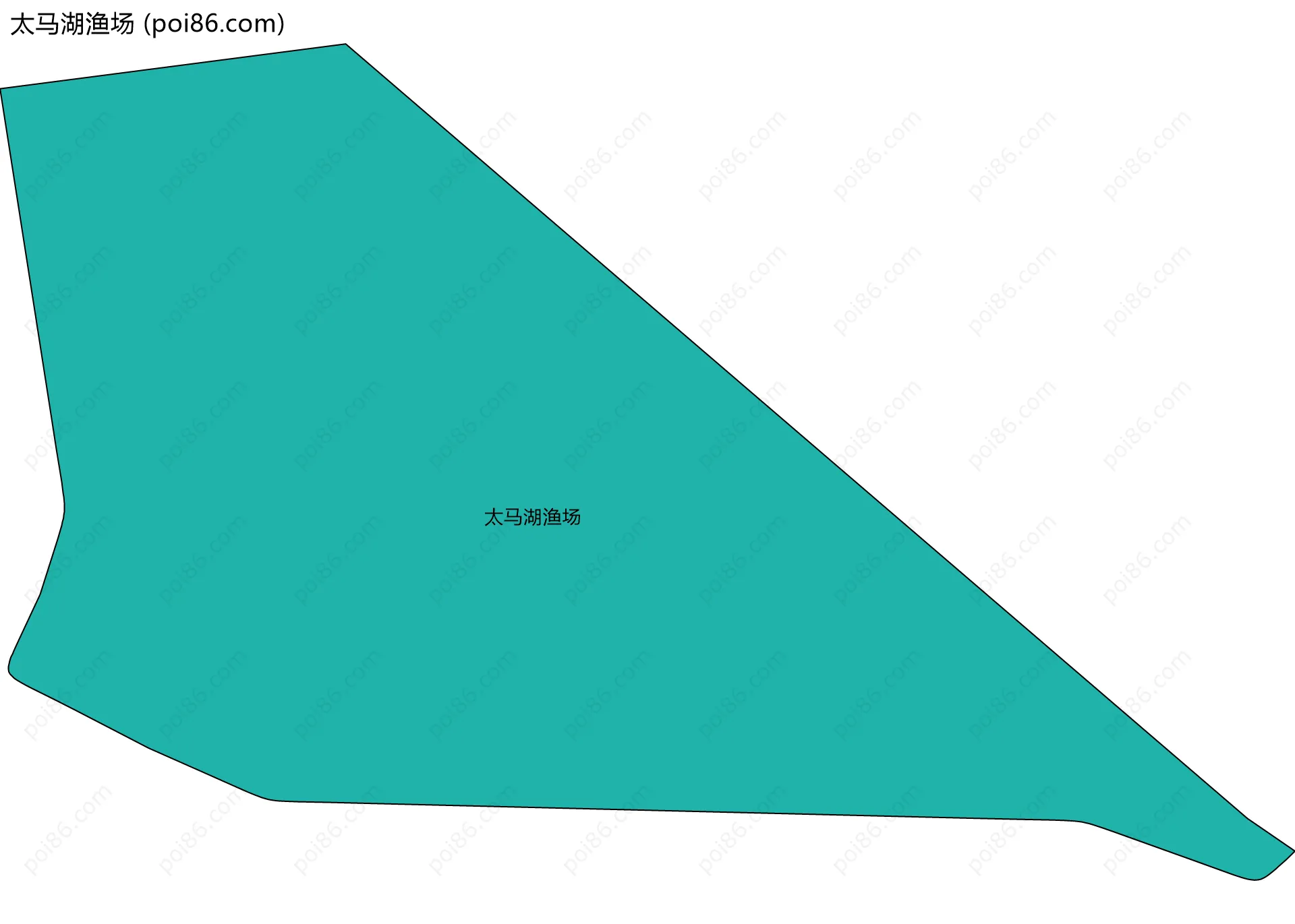 太马湖渔场边界地图