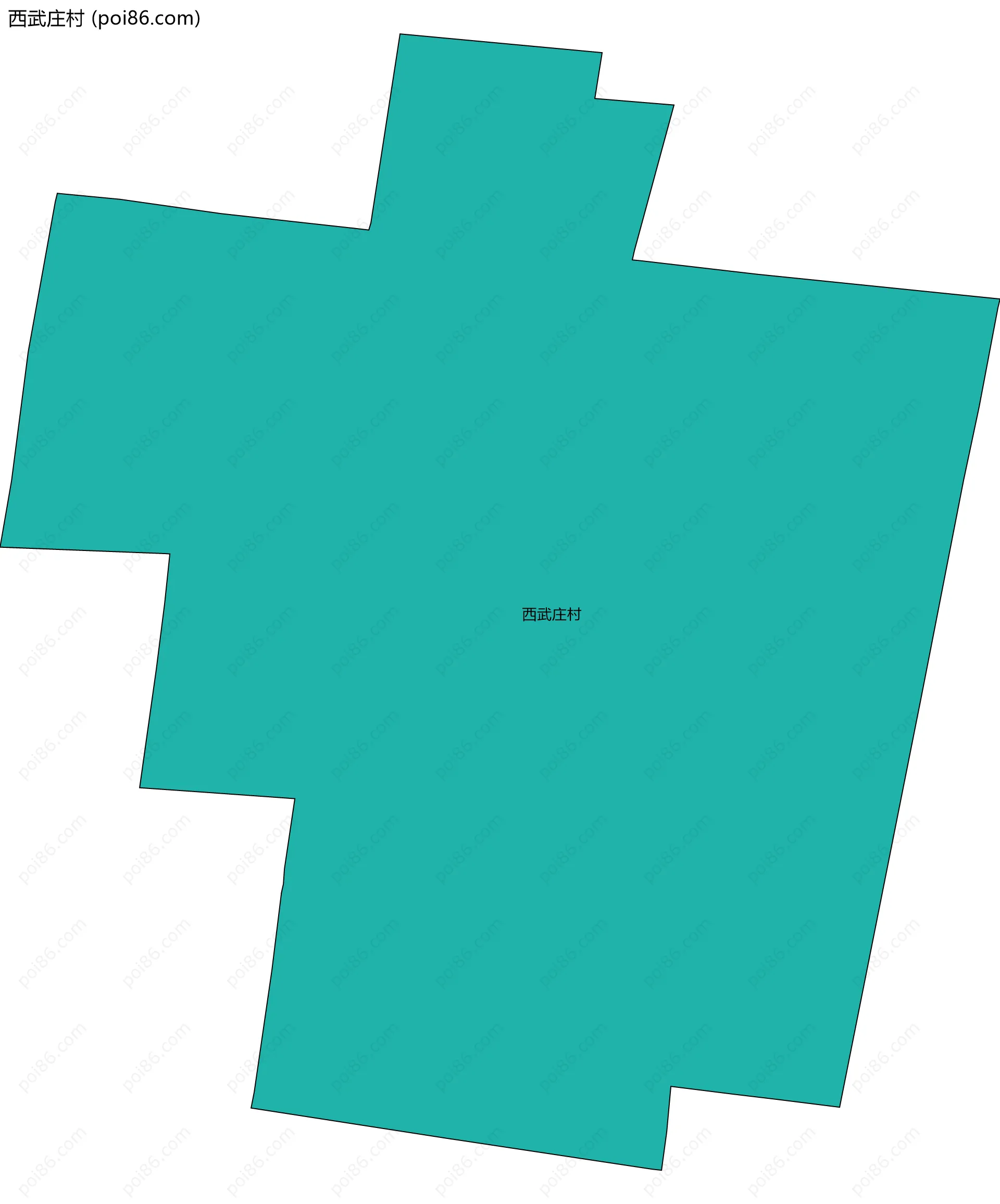 西武庄村边界地图