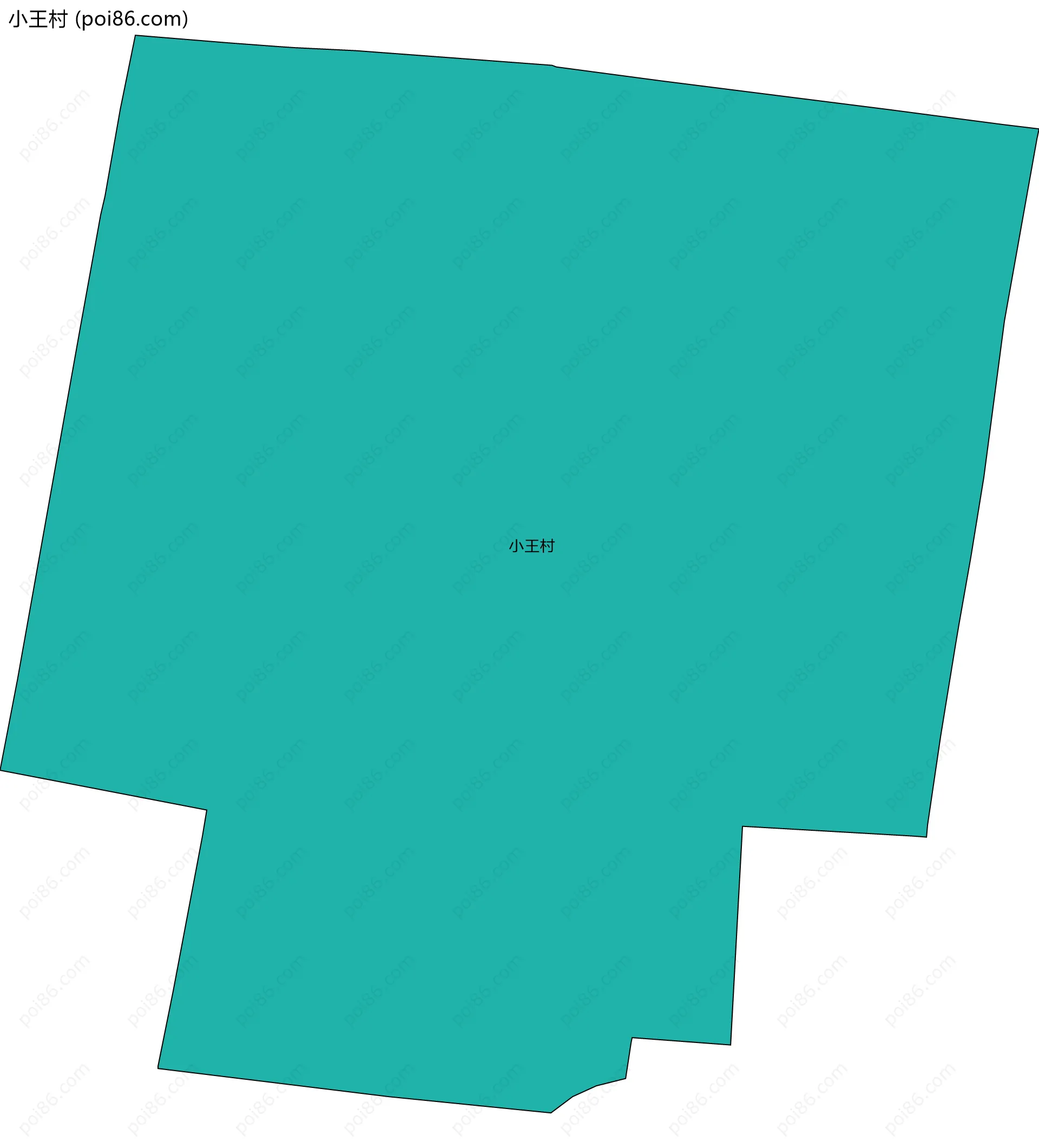 小王村边界地图