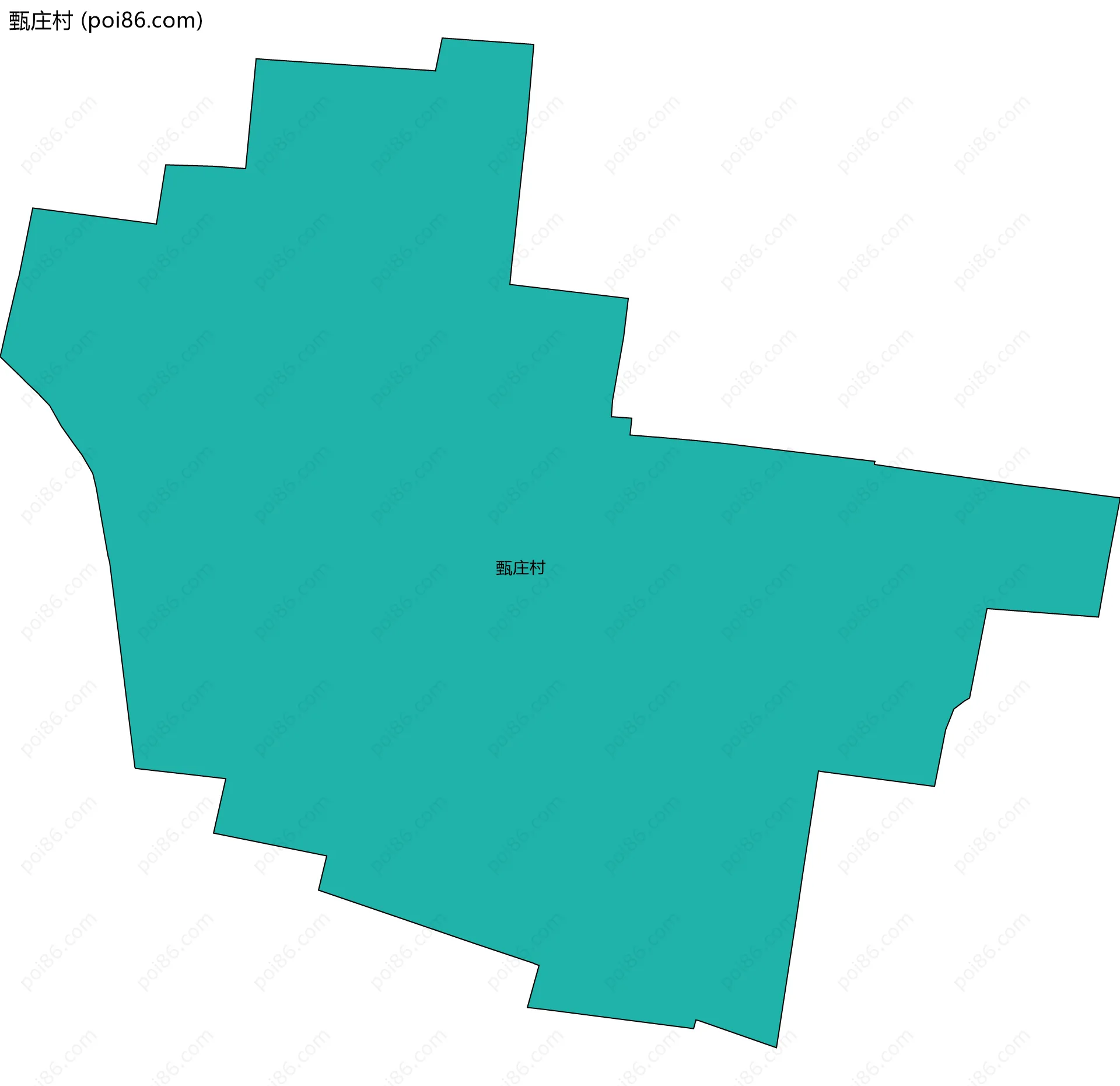 甄庄村边界地图