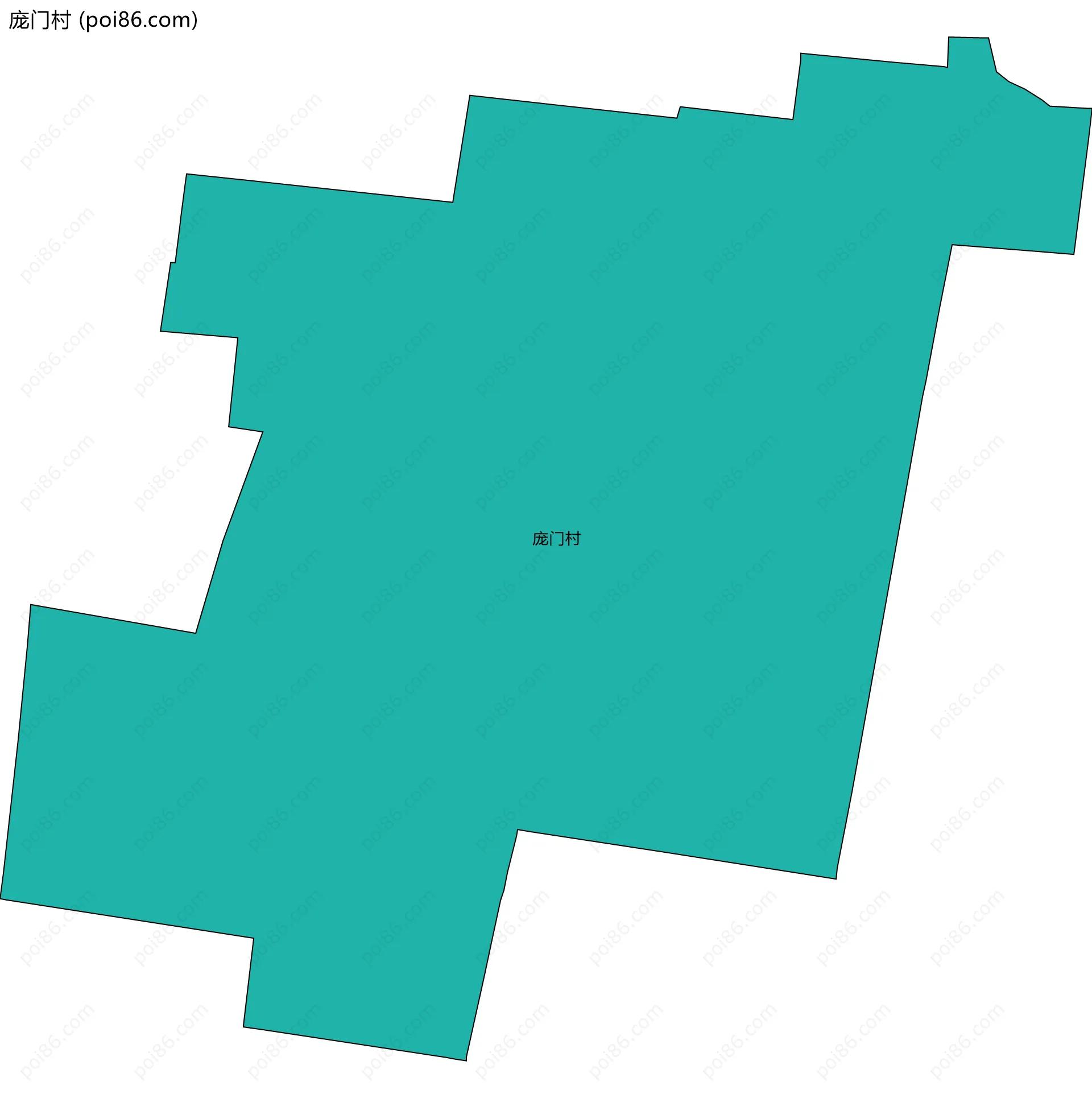庞门村边界地图