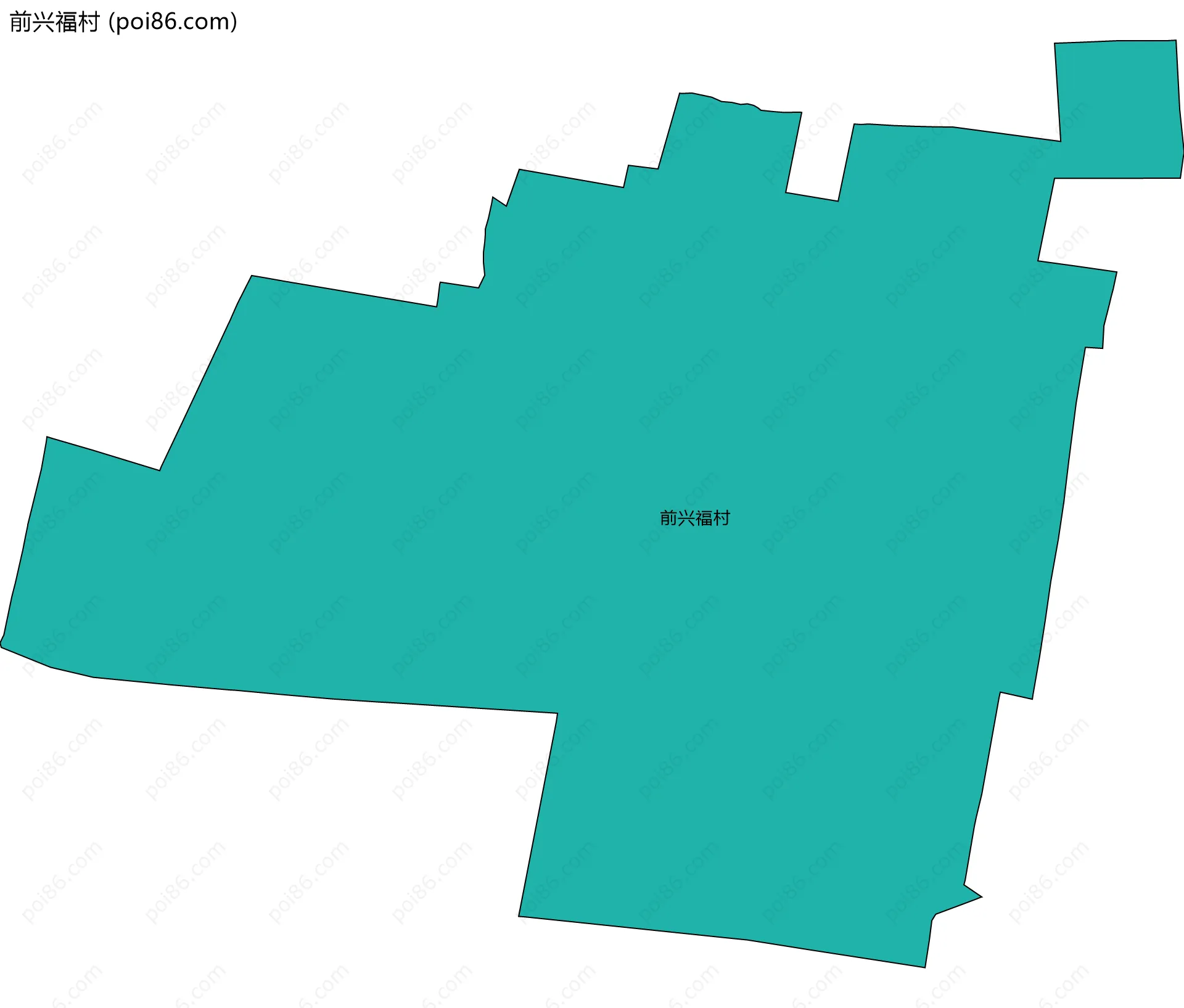 前兴福村边界地图