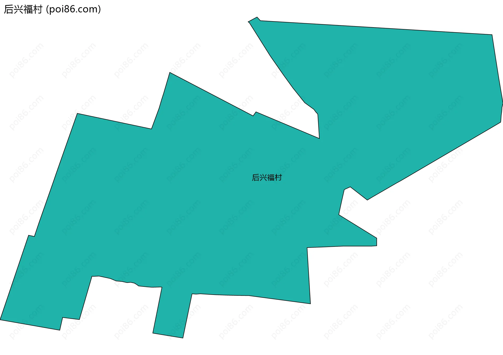 后兴福村边界地图