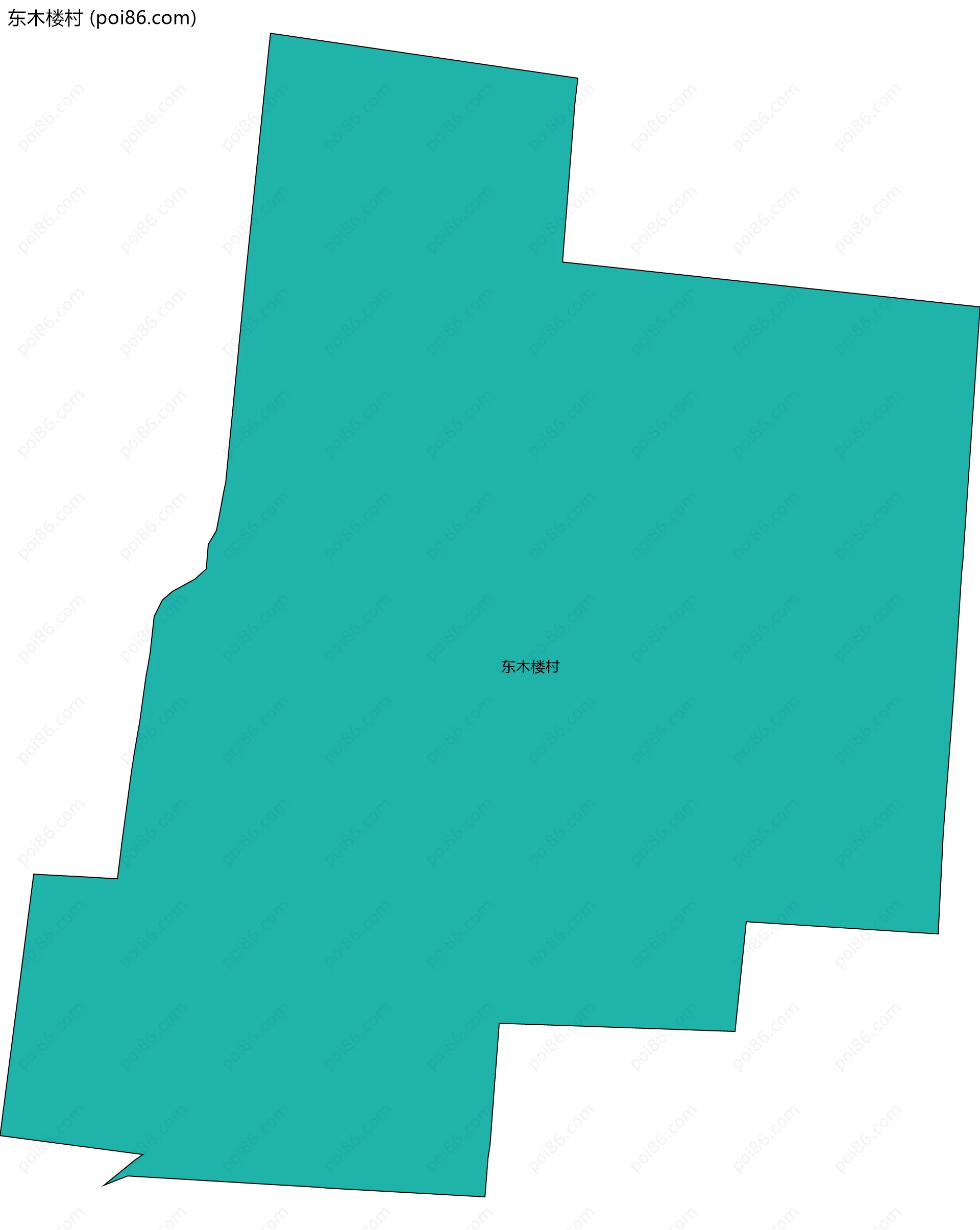 东木楼村边界地图