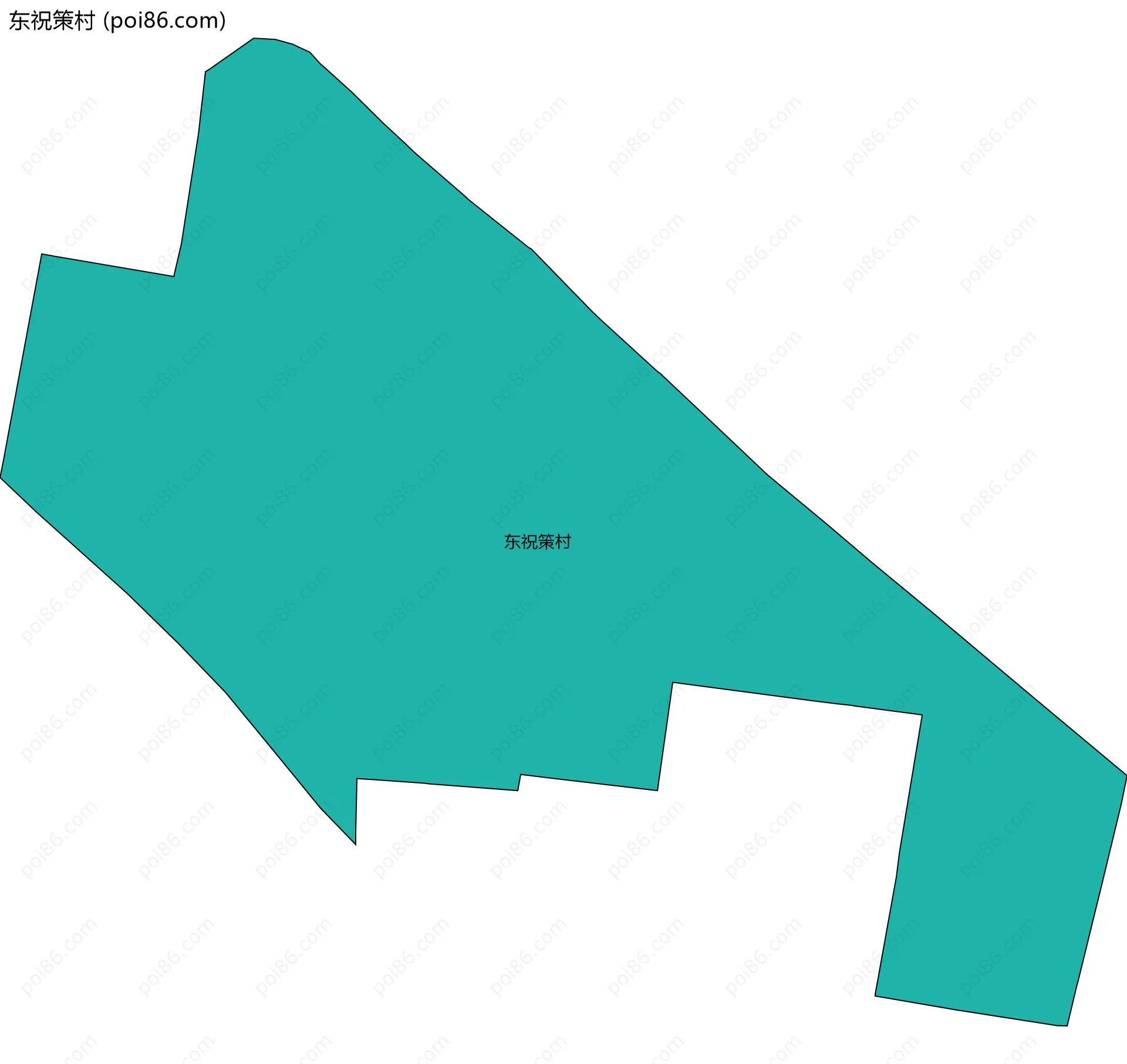 东祝策村边界地图